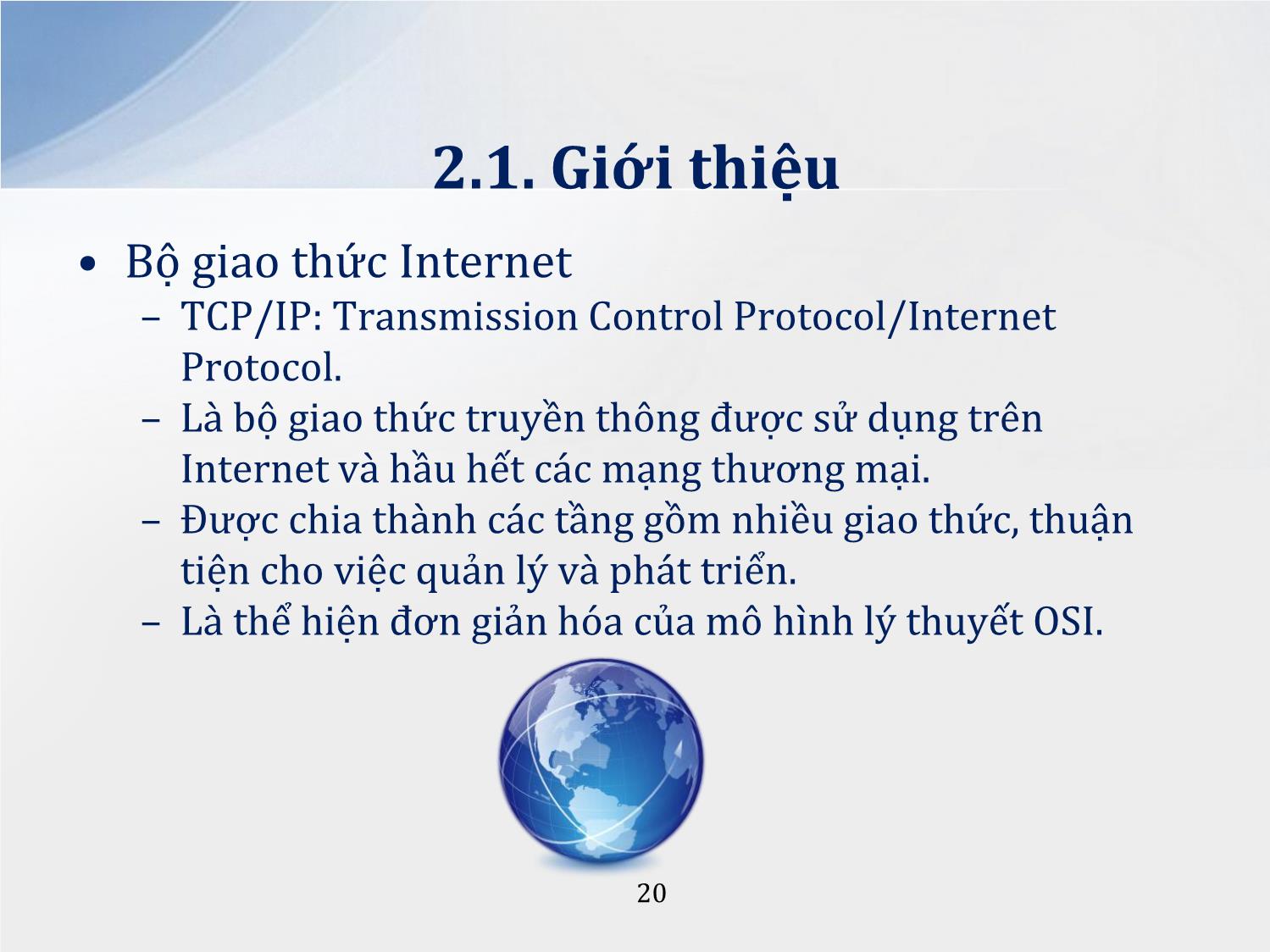 Bài giảng Lập trình mạng - Chương 2: Bộ giao thức Internet TCP/IP - Lương Ánh Hoàng trang 3