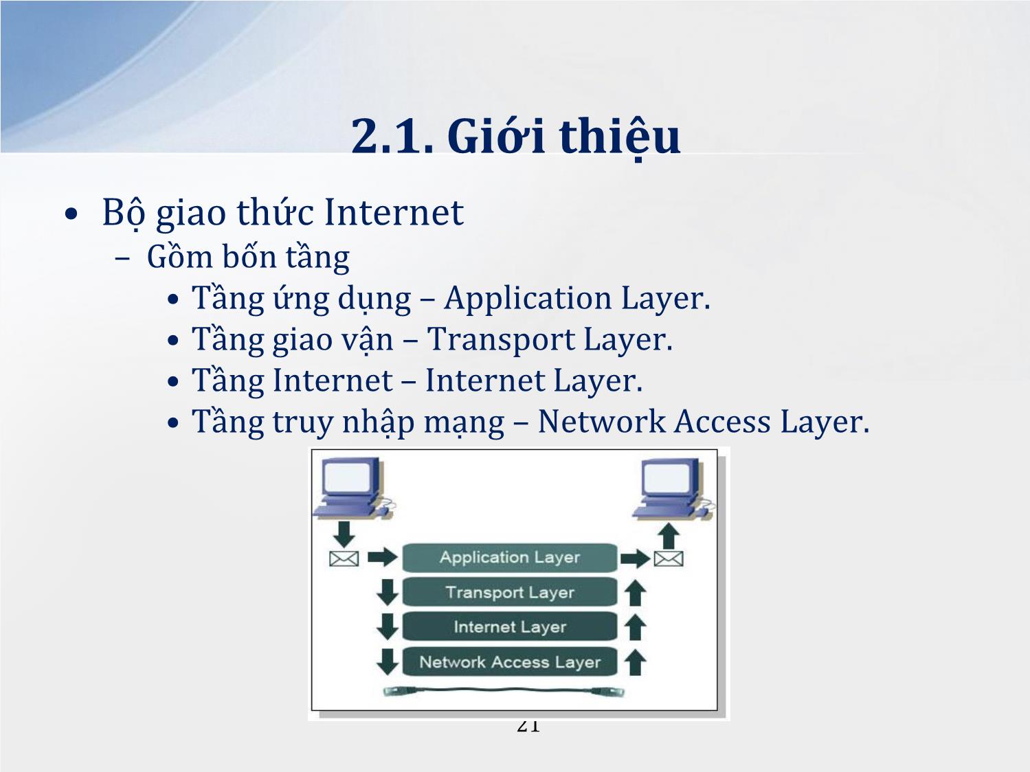 Bài giảng Lập trình mạng - Chương 2: Bộ giao thức Internet TCP/IP - Lương Ánh Hoàng trang 4