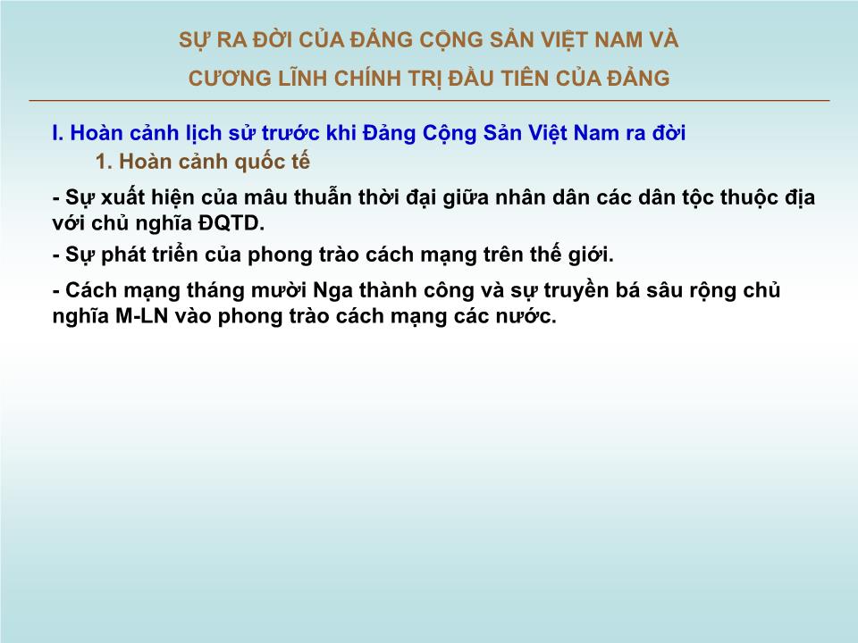 Bài giảng Lịch sử Đảng cộng sản Việt Nam trang 2