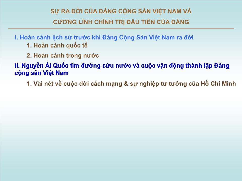 Bài giảng Lịch sử Đảng cộng sản Việt Nam trang 4