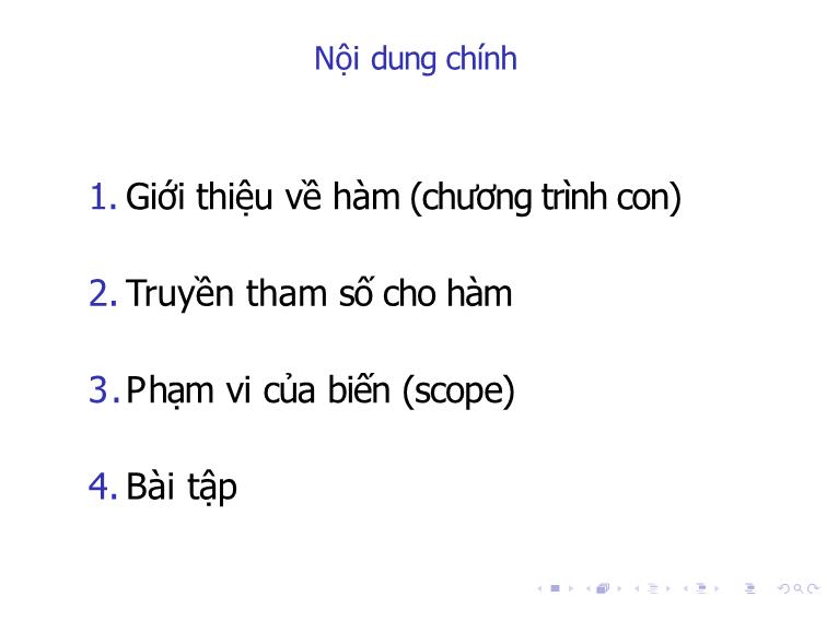 Bài giảng Tin học đại cương - Bài 5: Chương trình con - Nguyễn Thị Phương Thảo trang 2