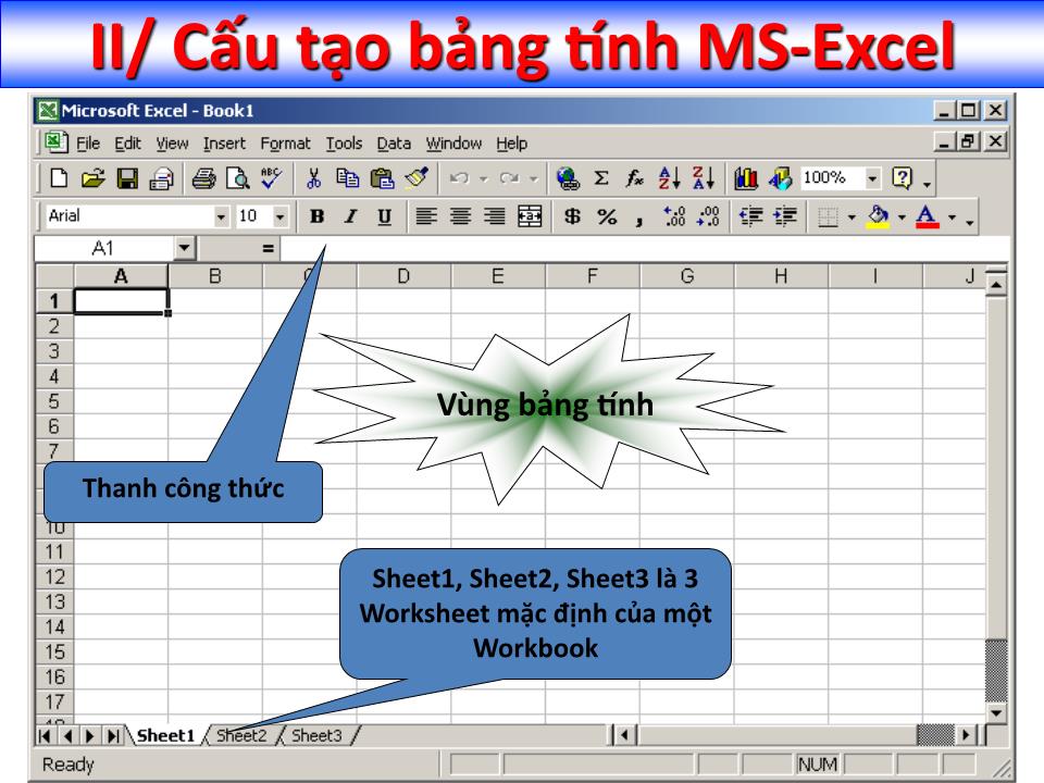 Bài giảng Tin học đại cương - Chương 5: Bảng tính điện tử Microsoft Excel - Nguyễn Quang Tuyến trang 3