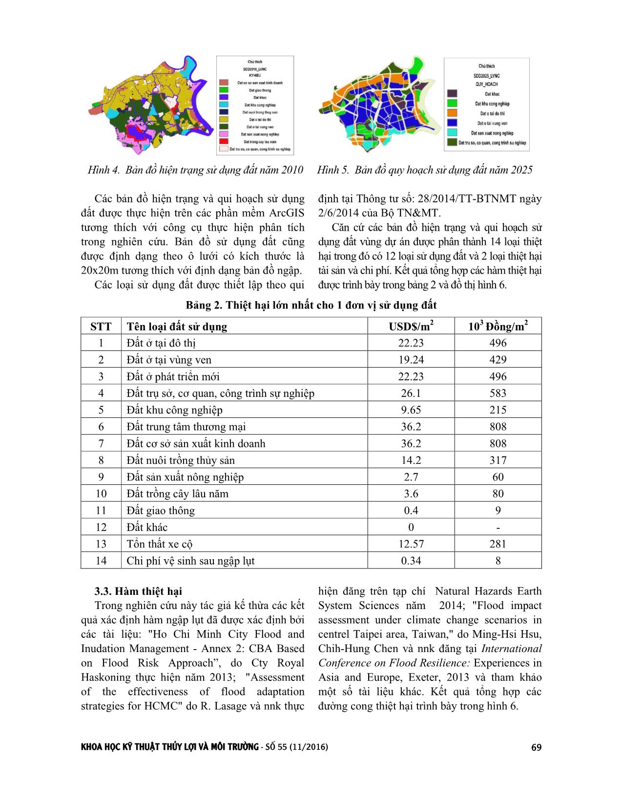 Đánh giá rủi ro kinh tế do ngập lụt, ứng dụng cho dự án chống ngập khu vực thành phố Hồ Chí Minh giai đoạn 1 trang 5