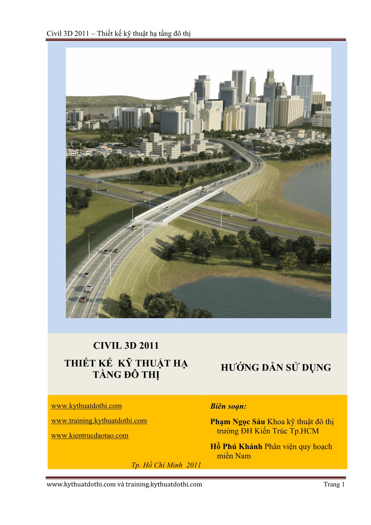 Giáo trình môn Thiết kế kỹ thuật hạ tầng đô thị (Phần 1) trang 1
