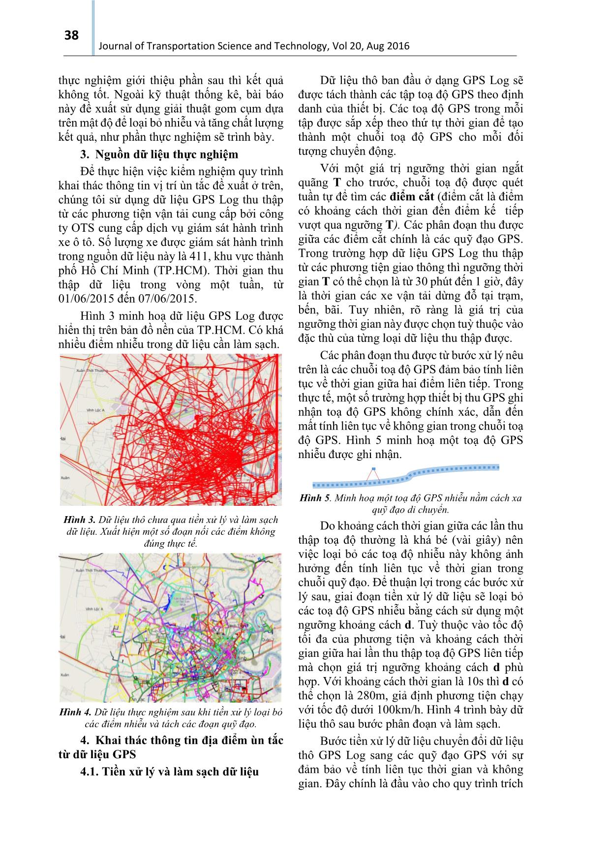 Khai thác thông tin tình trạng ùn tắc giao thông từ dữ liệu GPS - Trường hợp thành phố Hồ Chí Minh trang 3