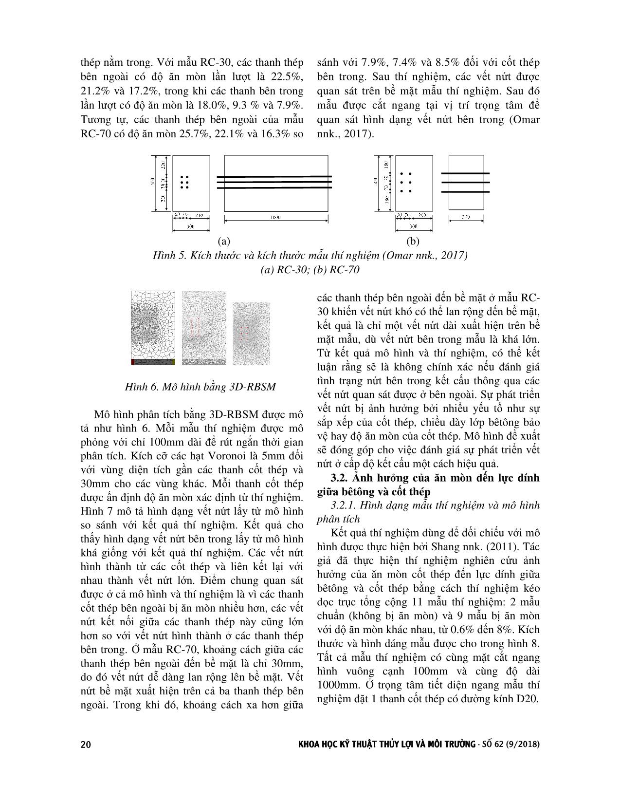 Nghiên cứu ảnh hưởng của hiện tượng ăn mòn cốt thép đến kết cấu bêtông cốt thép bằng mô hình 3D-RBSM trang 4