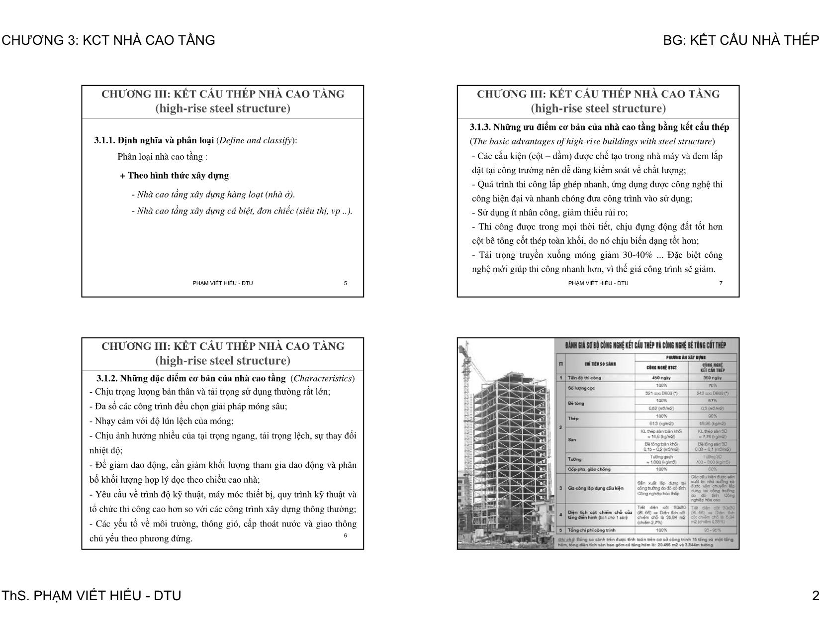 Bài giảng Kết cấu nhà thép - Chương 3: Kết cấu thép nhà cao tầng trang 2
