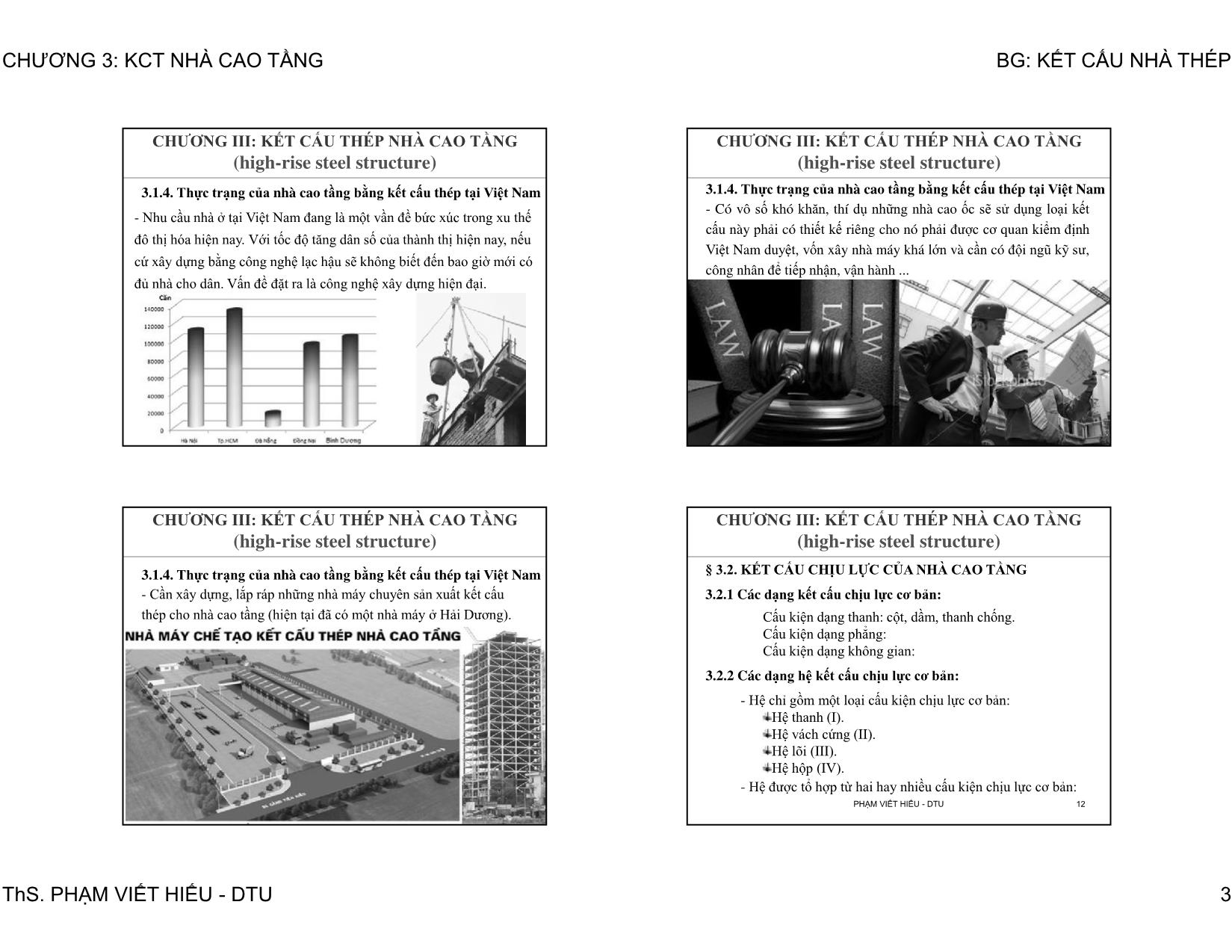 Bài giảng Kết cấu nhà thép - Chương 3: Kết cấu thép nhà cao tầng trang 3