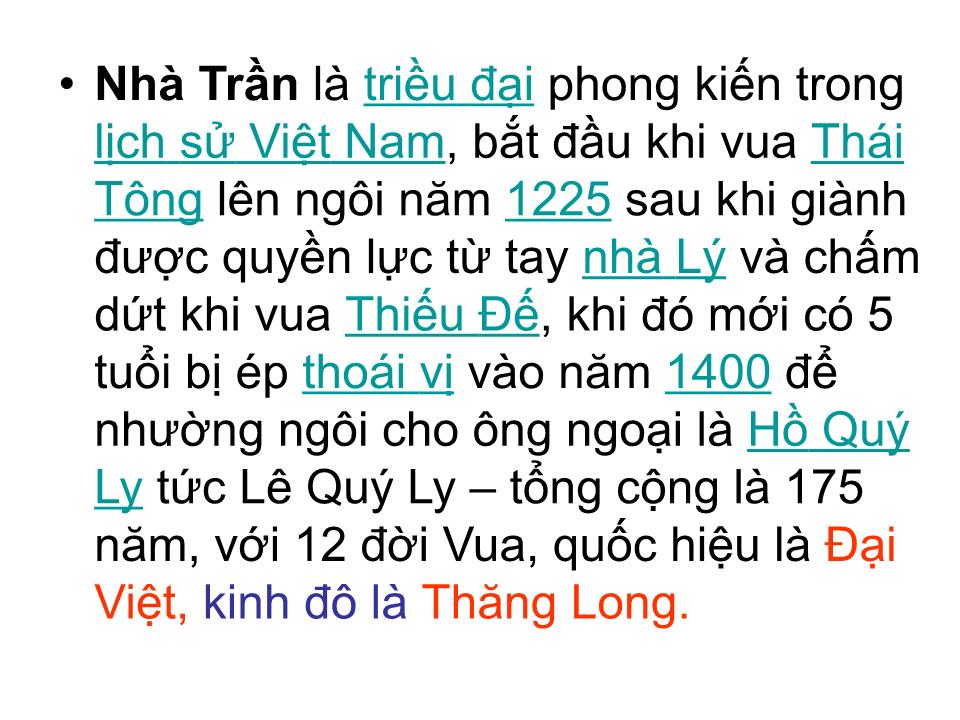 Bài giảng Lịch sử hành chính Nhà nước Việt Nam - Chương 3, Phần 2: Hành chính nhà nước thời kỳ xây dựng và phát triển quốc gia phong kiến - Nhà Trần trang 2