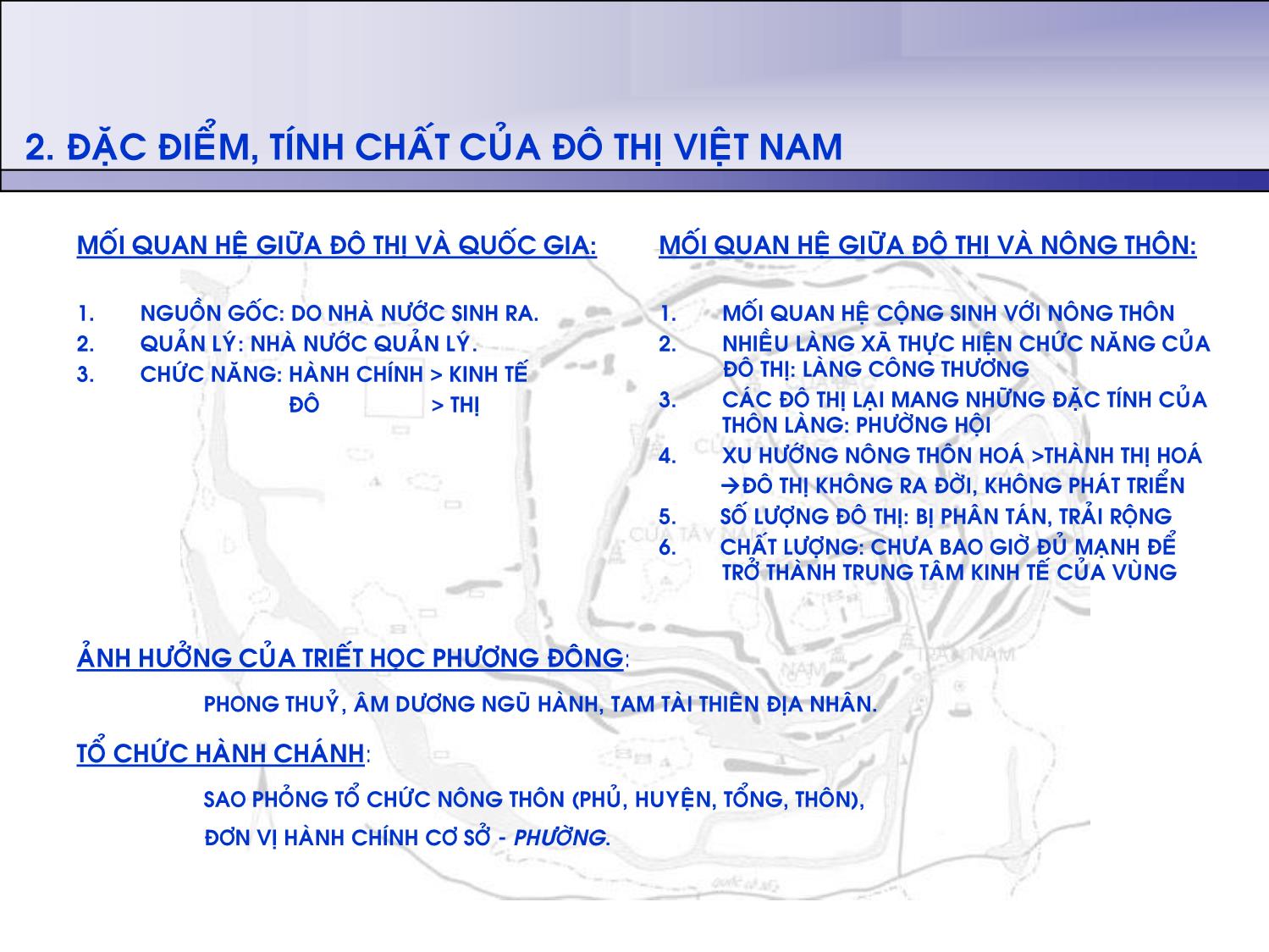 Bài giảng Lịch sủ kiến trúc Việt Nam - Bài 3: Cấu trúc đô thị Việt Nam. Kiến trúc thành lũy trang 5