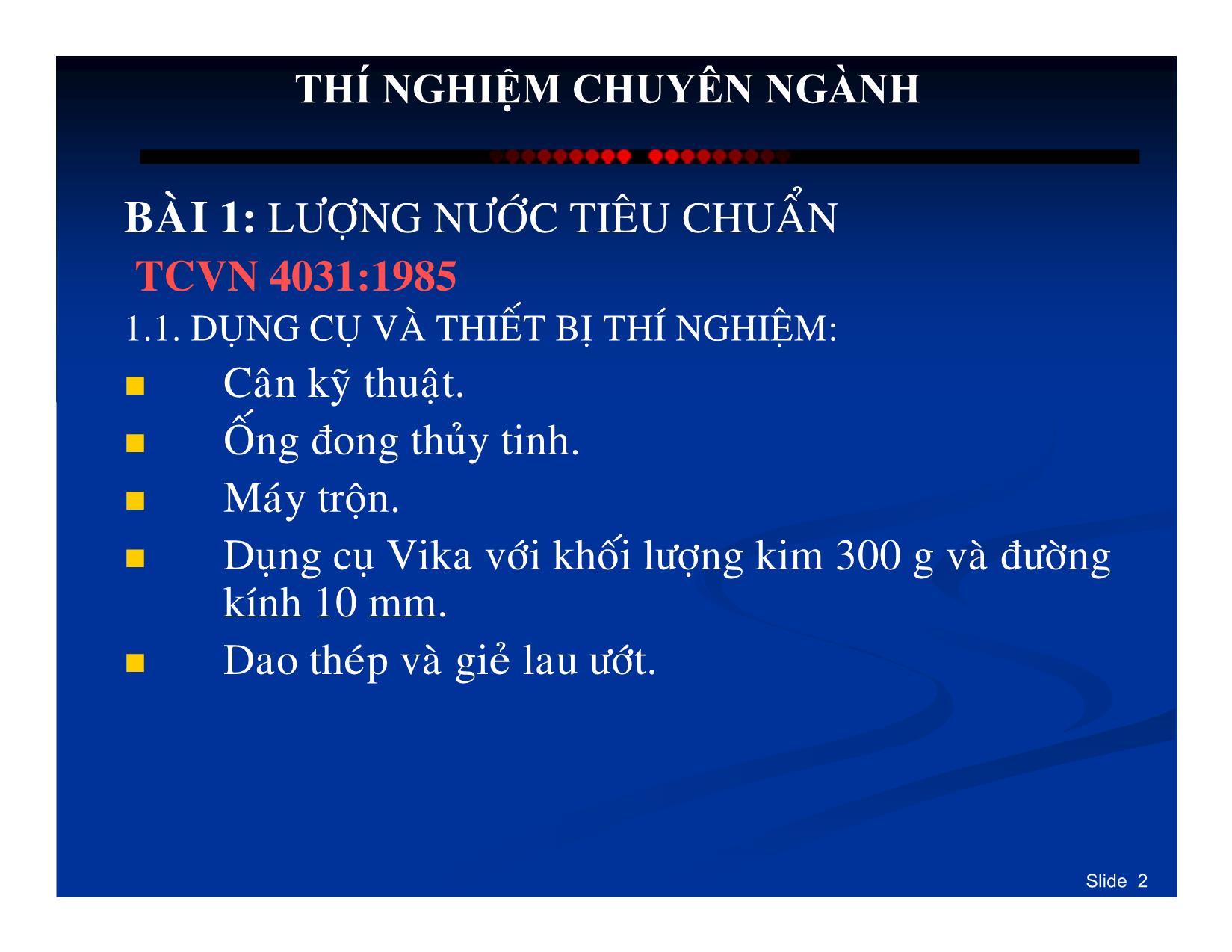 Bài giảng Thí nghiệm chuyên ngành - Nguyễn Hòa Dương trang 2