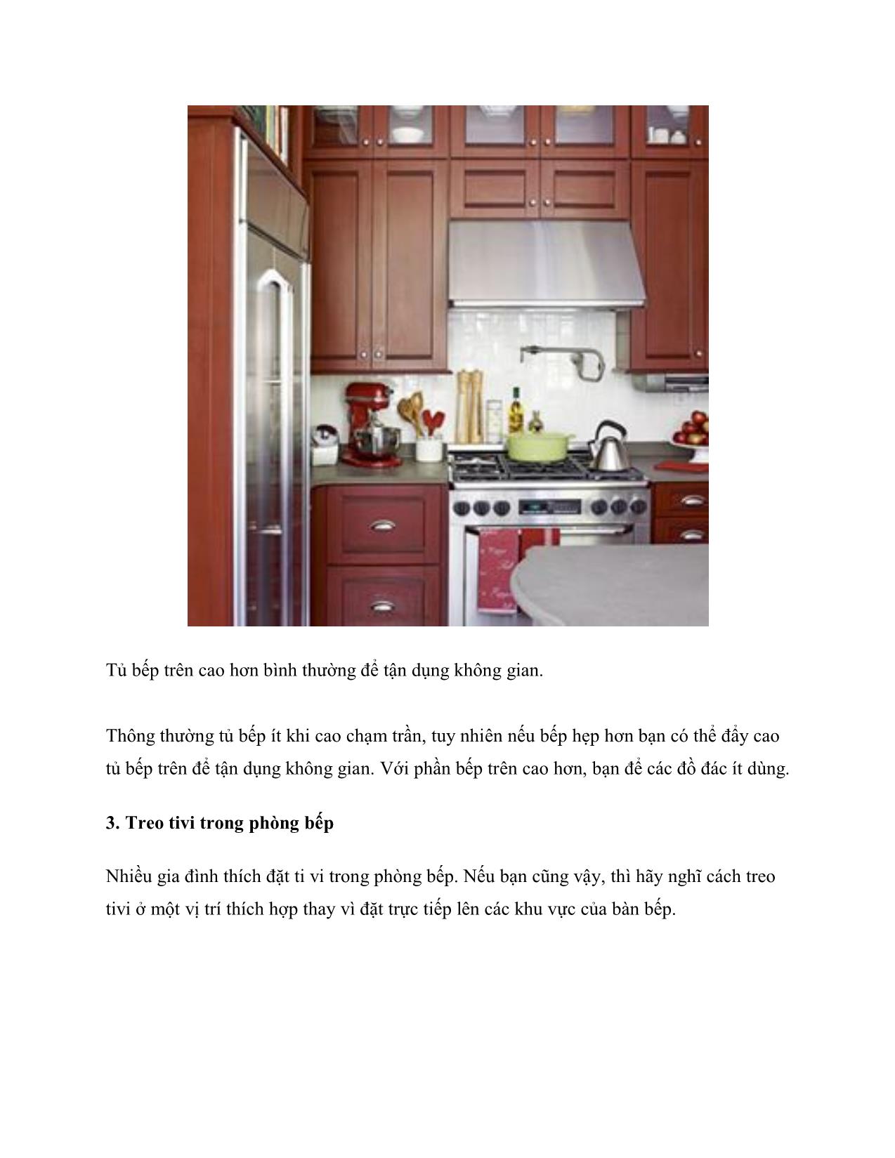 Cách tận dụng không gian nội thất cho căn bếp hẹp trang 2