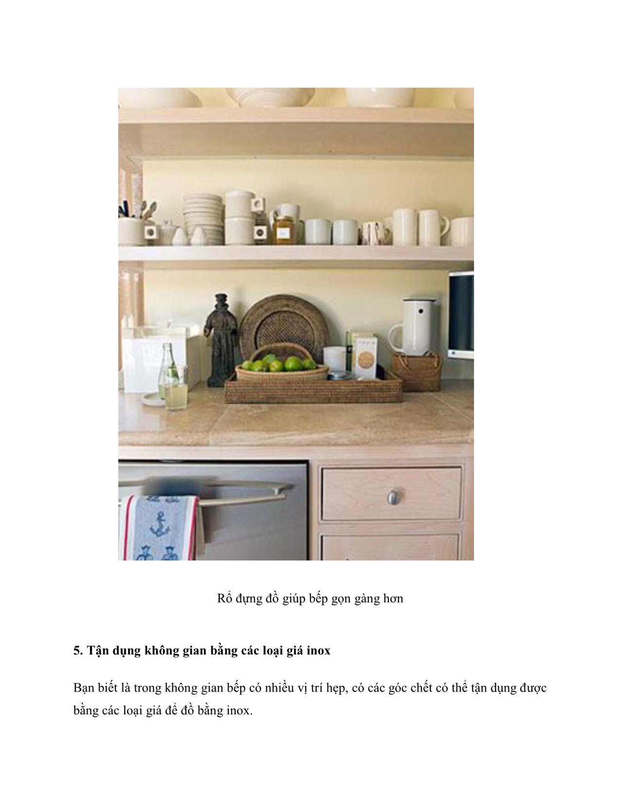Cách tận dụng không gian nội thất cho căn bếp hẹp trang 4