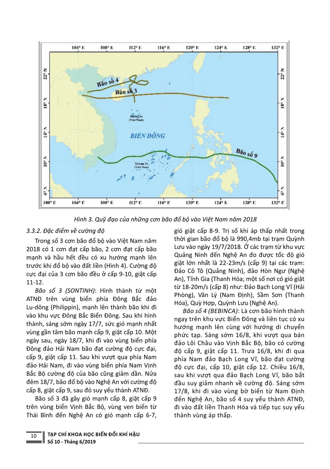 Đặc điểm hoạt động của xoáy thuận nhiệt đới ở Tây Bắc Thái Bình Dương, biển Đông và đổ bộ vào Việt Nam năm 2018 trang 5