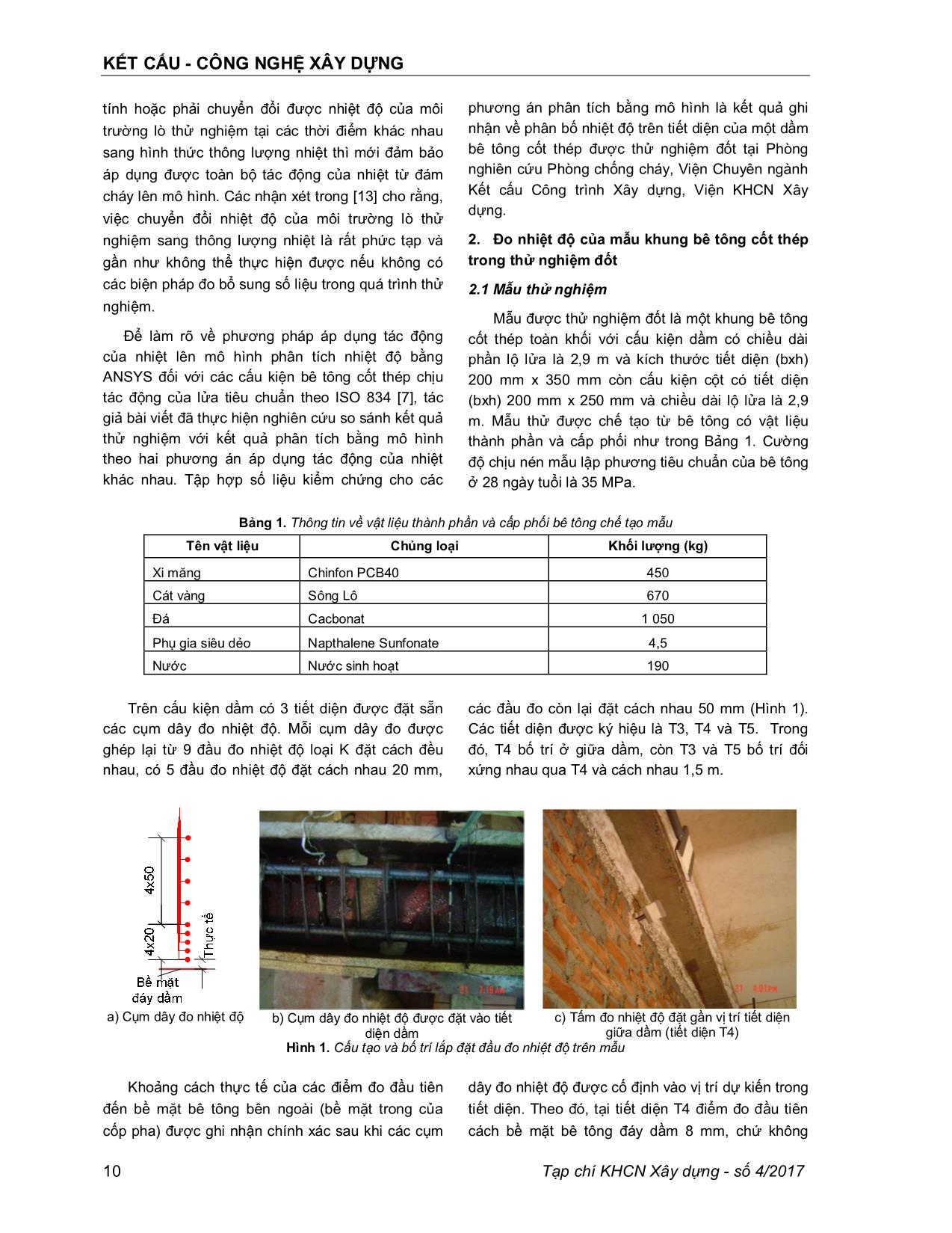 Dầm bê tông cốt thép chịu tác động của lửa - Lựa chọn phần tử cho mô hình nhiệt học trong Ansys trang 2