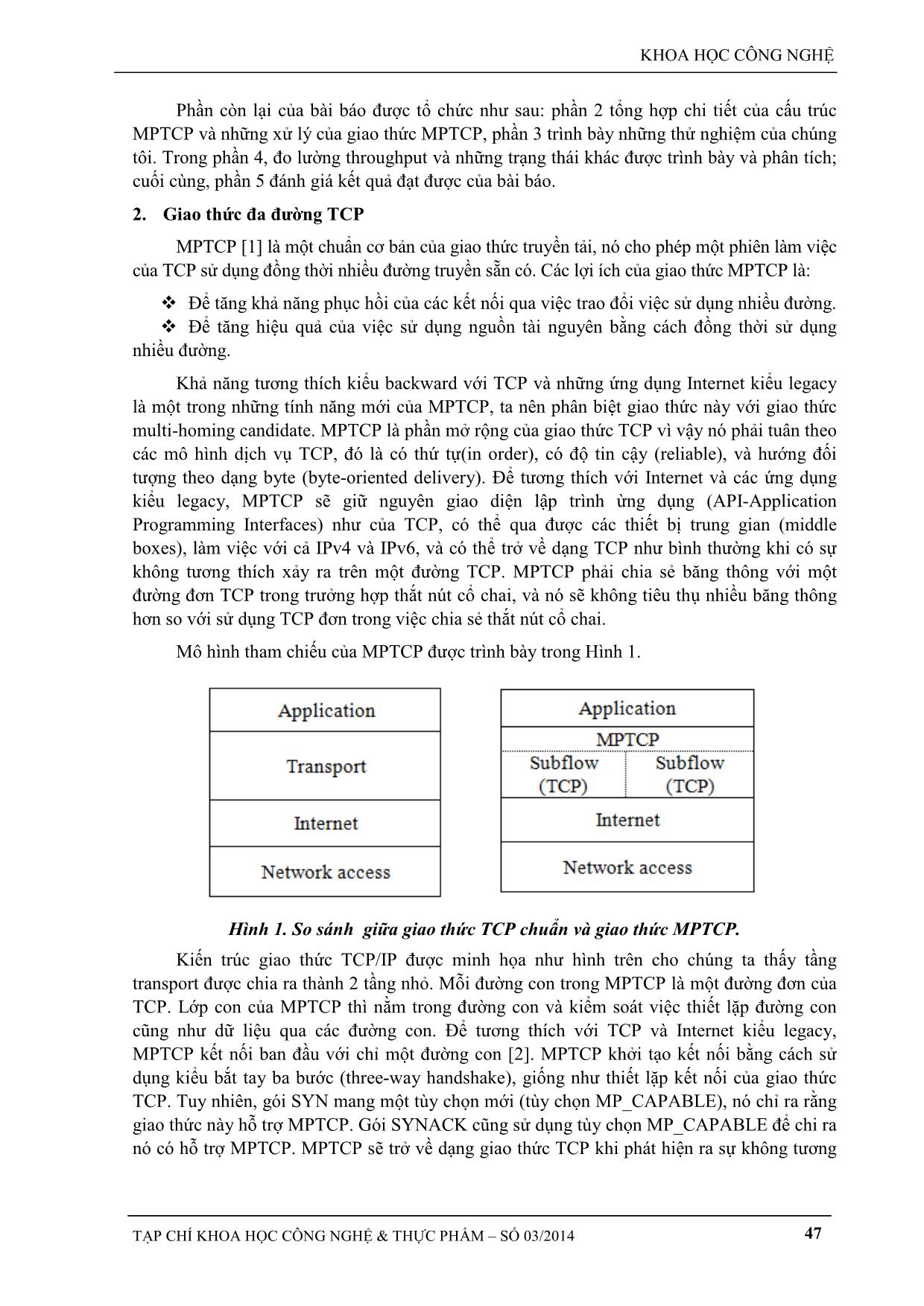Đo lường, phân tích và đánh giá băng thông của giao thức đa đường TCP trang 2