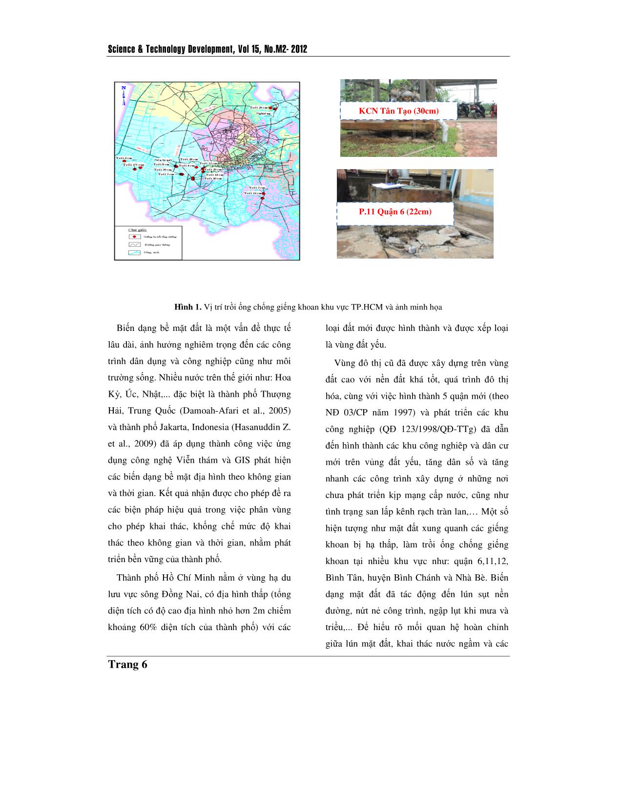 Giải pháp GIS trong quản lý nước dưới đất khu vực thành phố Hồ Chí Minh trang 2