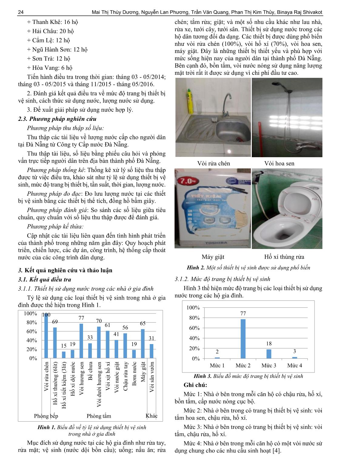 Giải pháp sử dụng nước hợp lý trong các hộ gia đình trên địa bàn thành phố Đà Nẵng trang 2