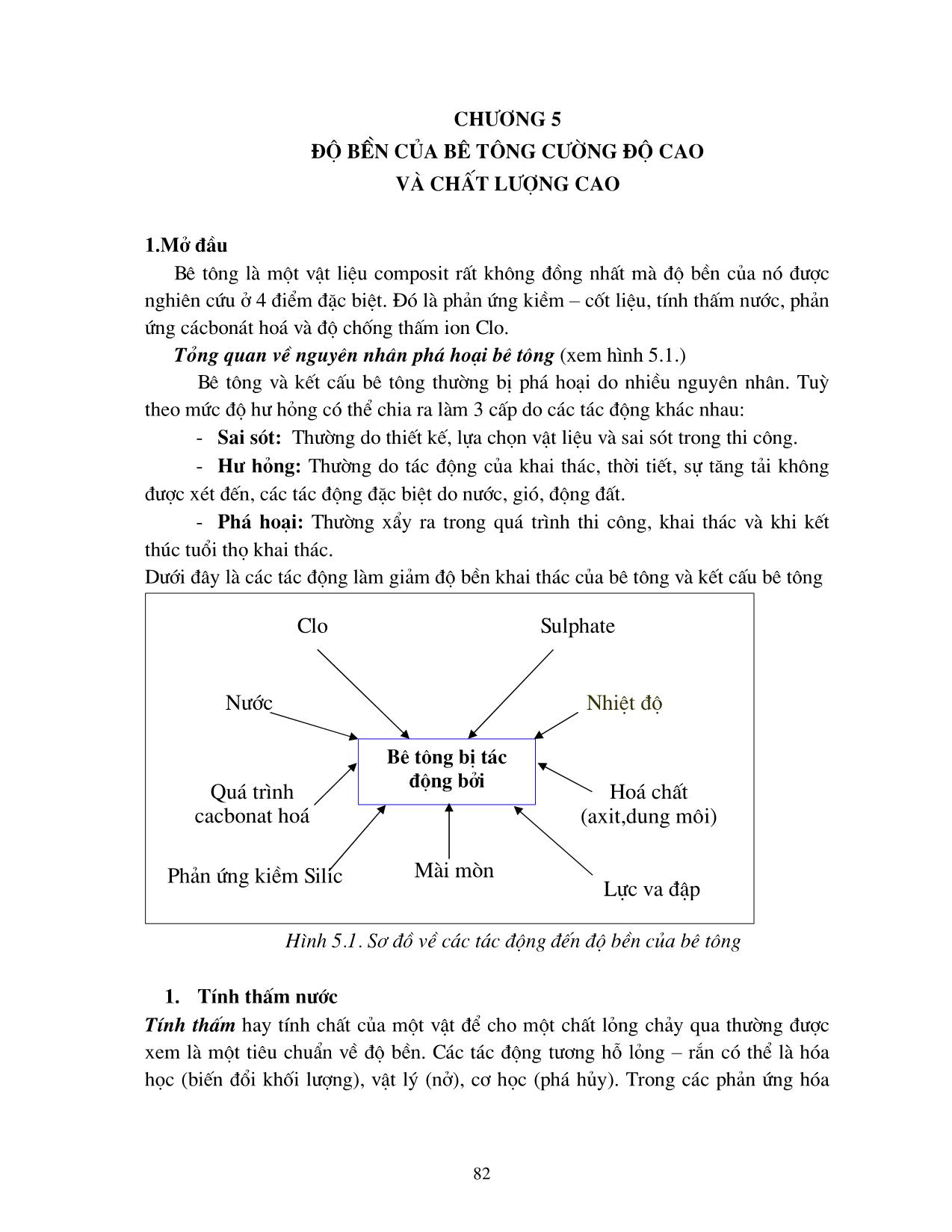 Giáo trình Bê tông cường độ cao và chất lượng cao (Phần 2) trang 1