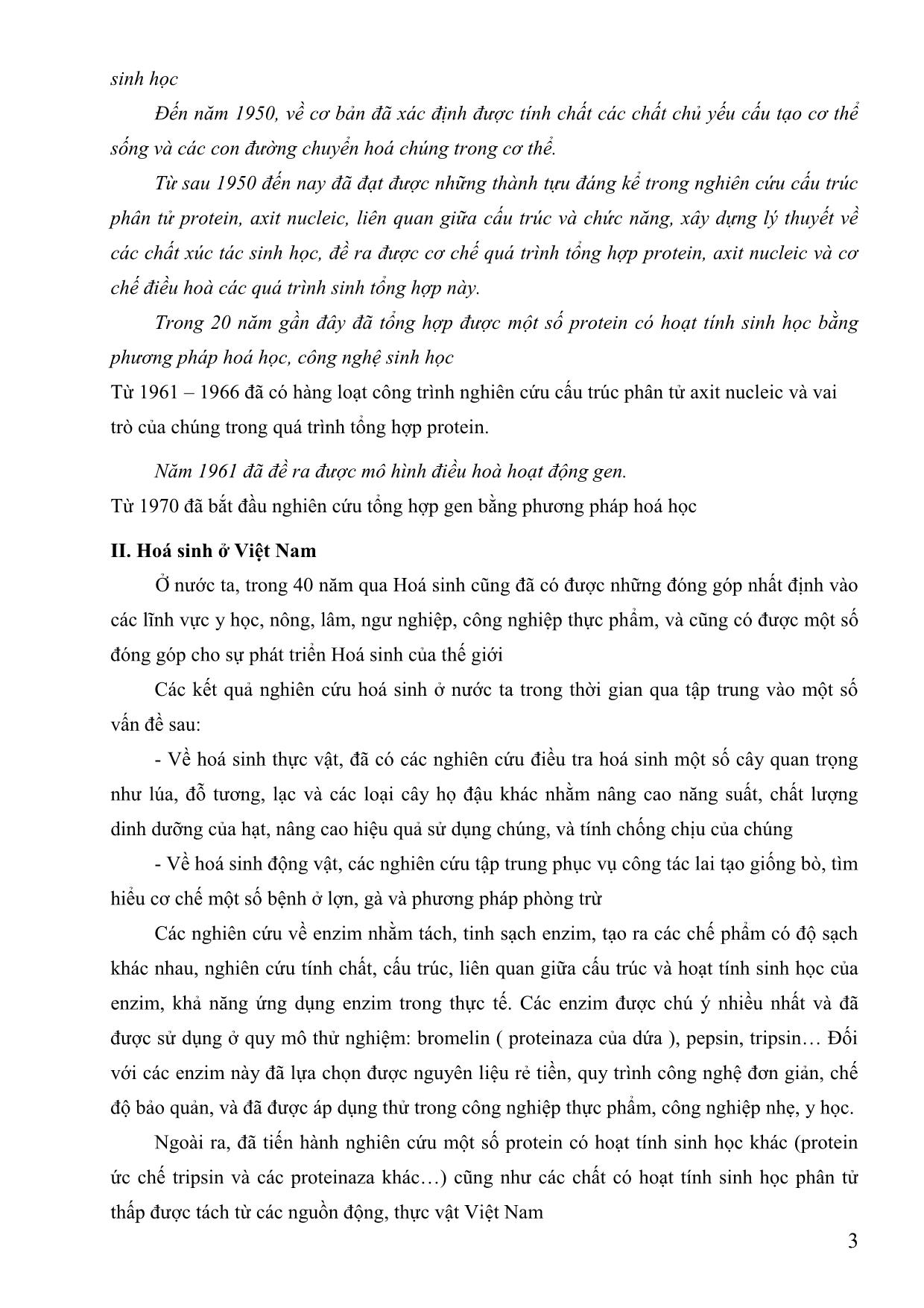 Giáo trình Hóa sinh (Phần 1) trang 3