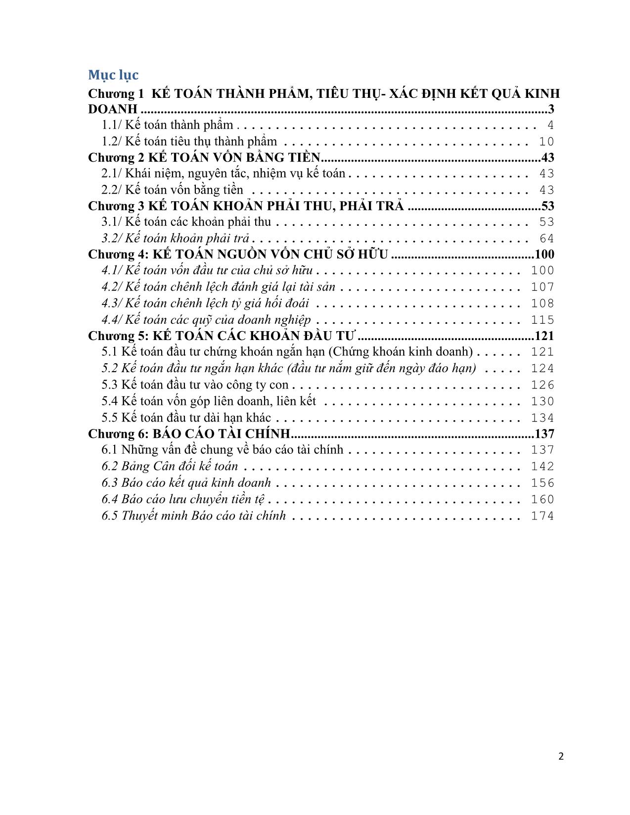 Giáo trình Kế toán tài chính doanh nghiệp 1 (Phần 2) trang 2
