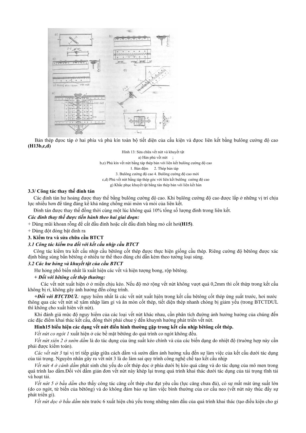 Giáo trình Khai thác và kiểm định cầu - Chương 1: Công tác khai thác, bảo quản và sửa chữa cầu trang 5