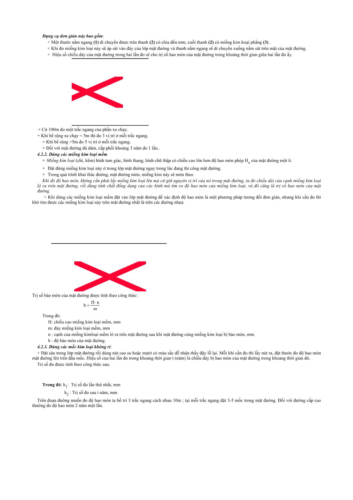 Giáo trình Khai thác và kiểm định cầu - Chương 3: Biến dạng, hư hỏng của đường ô tô và phương pháp xác định trang 5