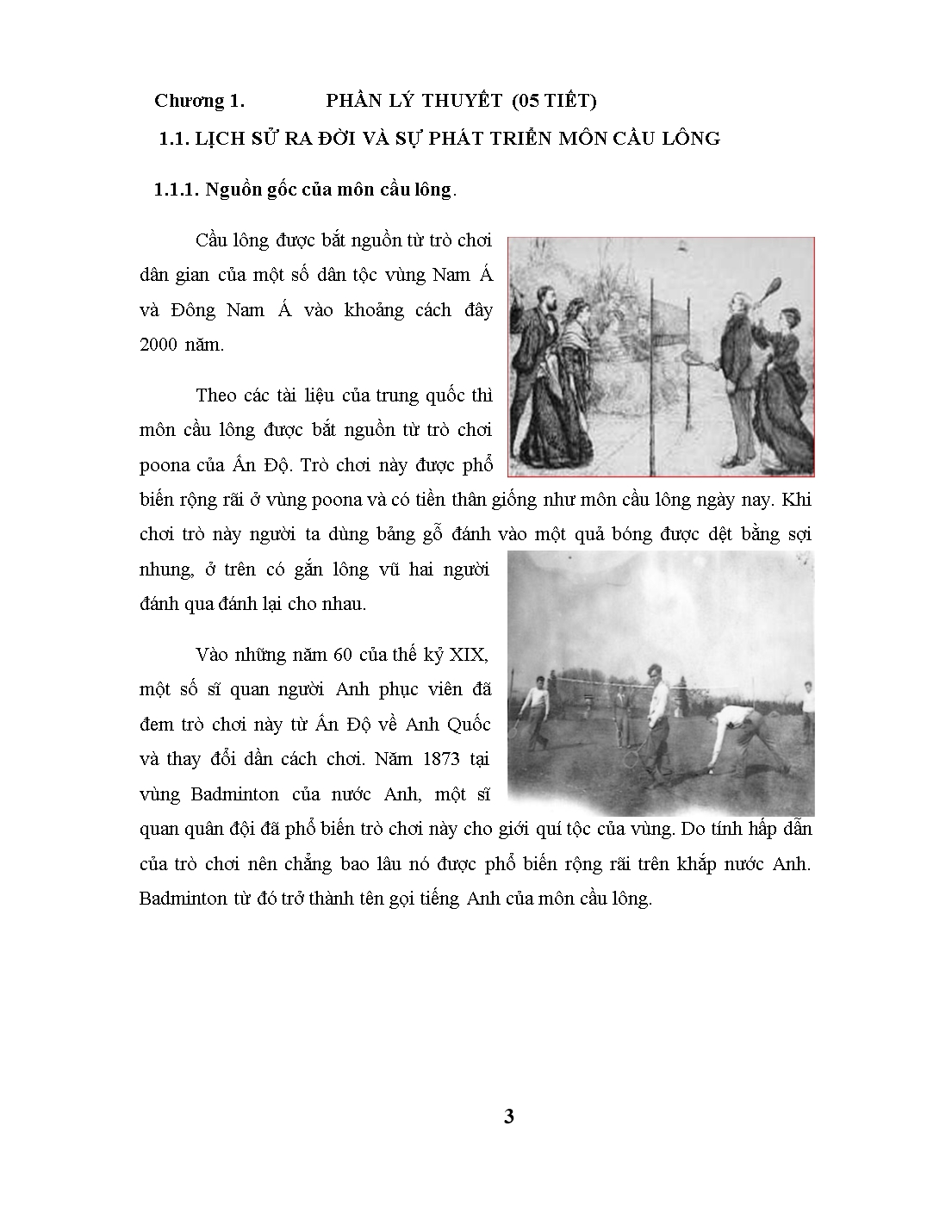 Giáo trình môn Cầu lông trang 4