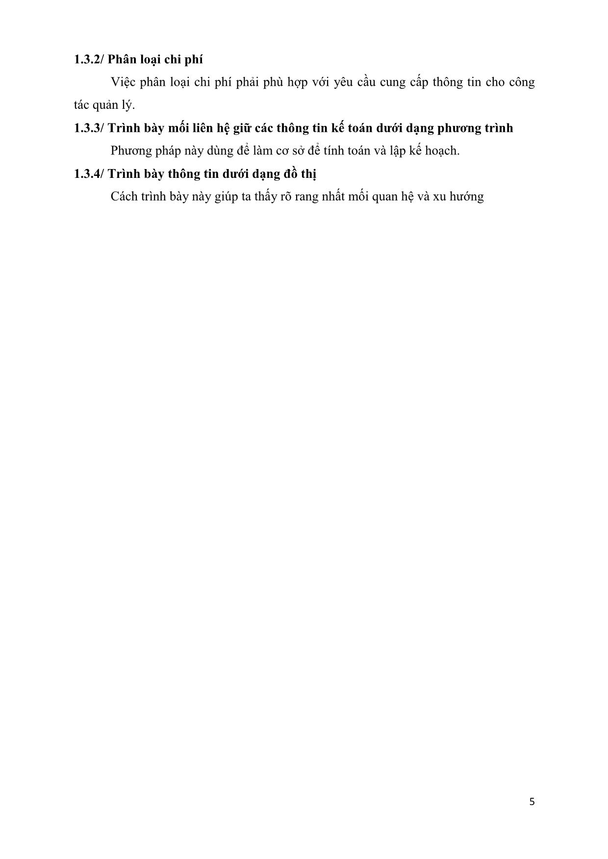 Giáo trình môn học Kế toán quản trị trang 5