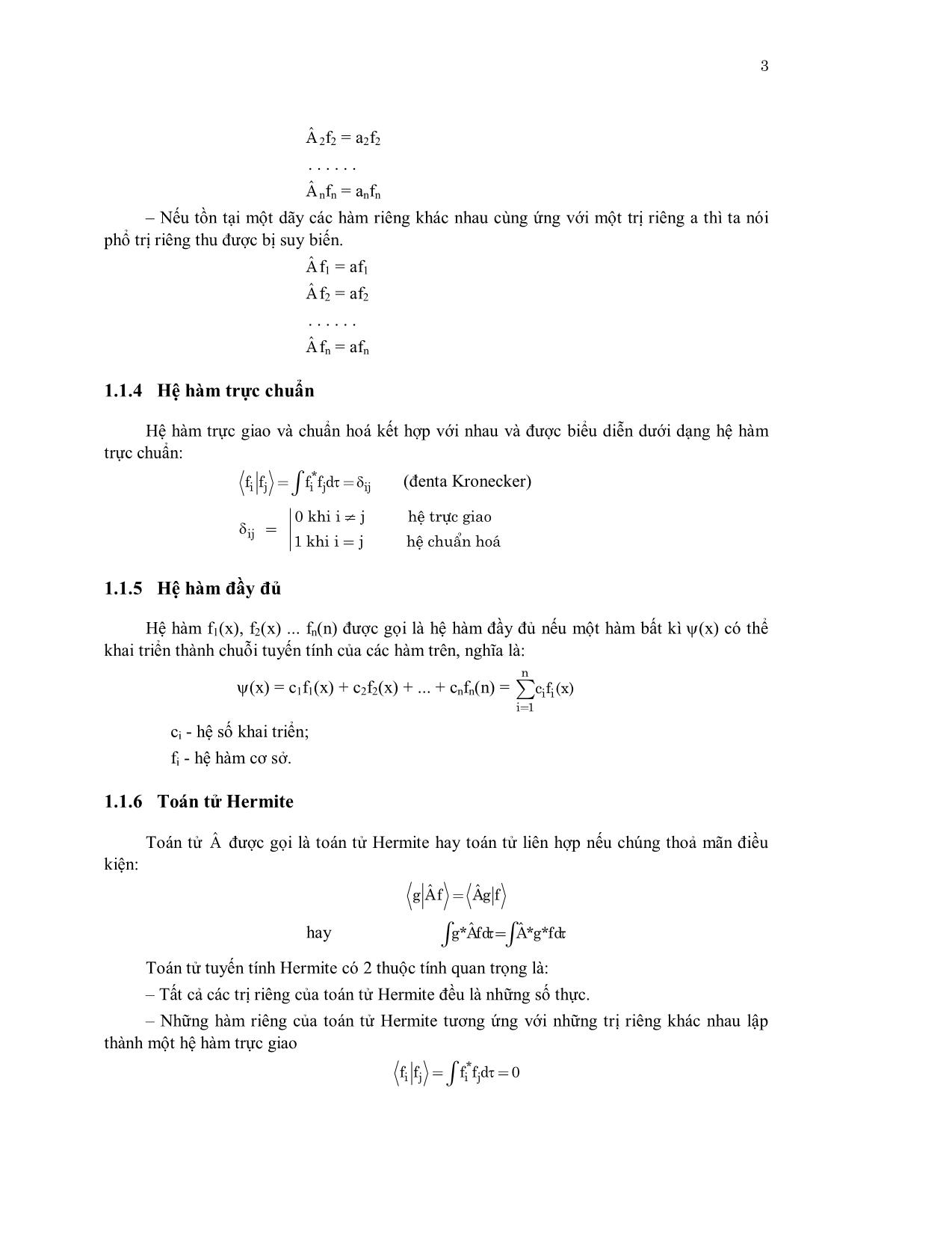 Giáo trình Nhập môn hóa lượng tử trang 4