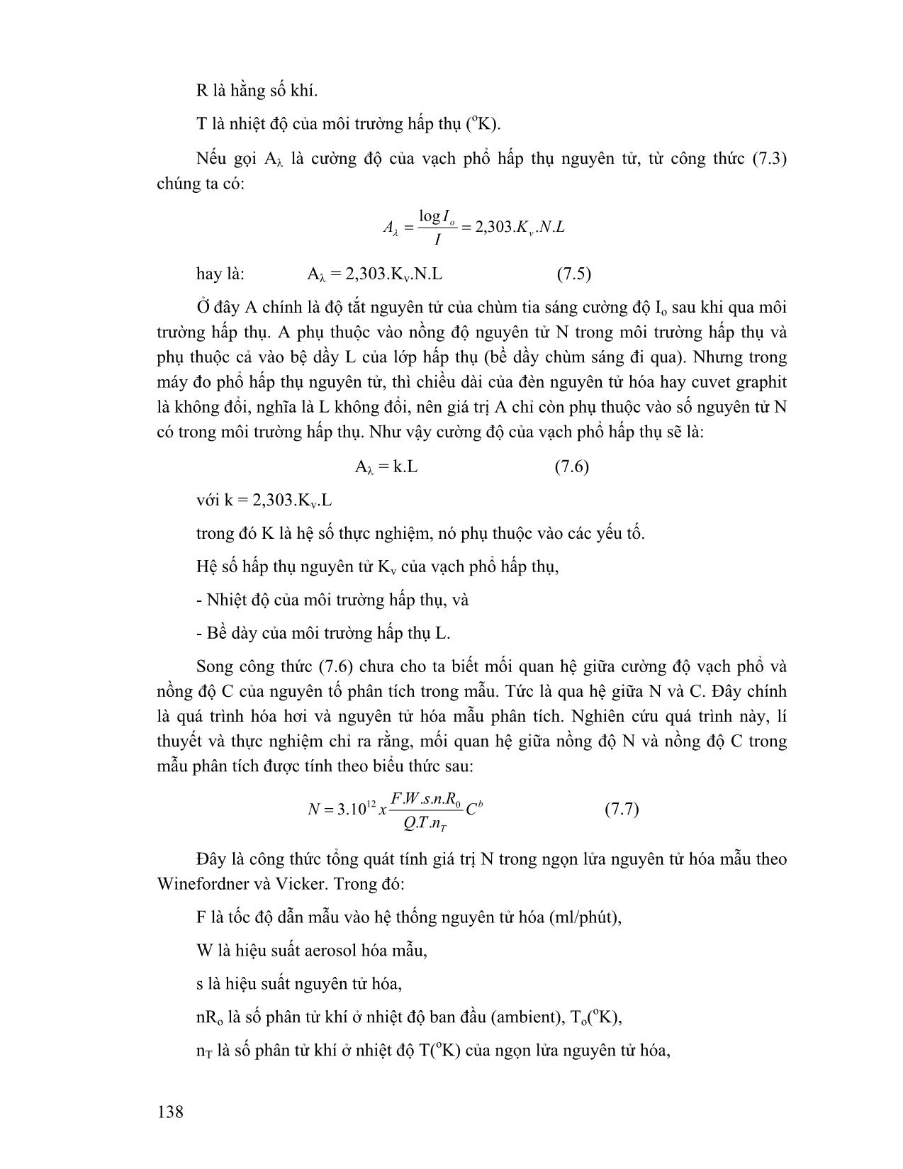 Giáo trình Phương pháp phân tích phổ nguyên tử (Phần 2) trang 4
