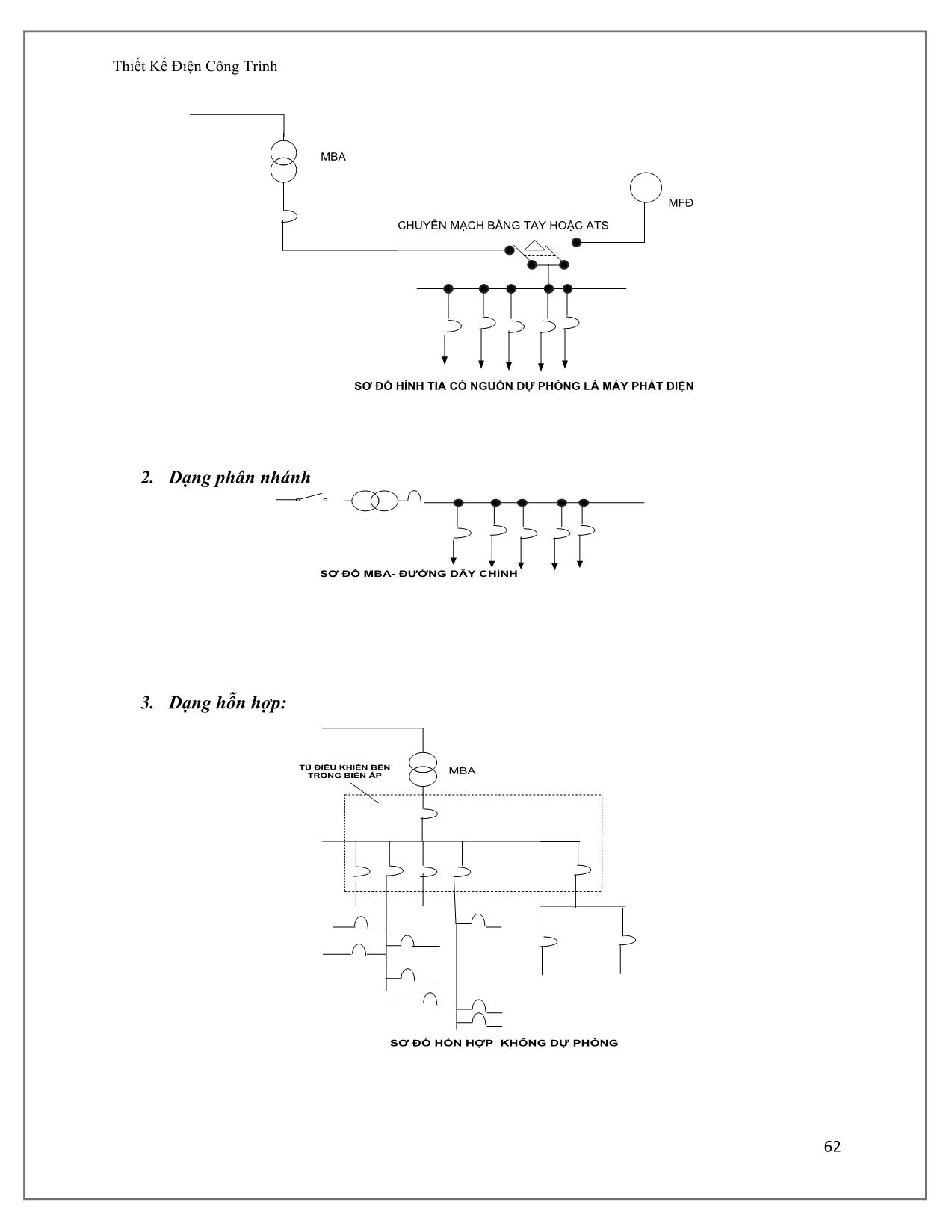 Giáo trình Thiết kế điện công trình - Chương 3: Tính toán các tham số hệ thống điện trang 2
