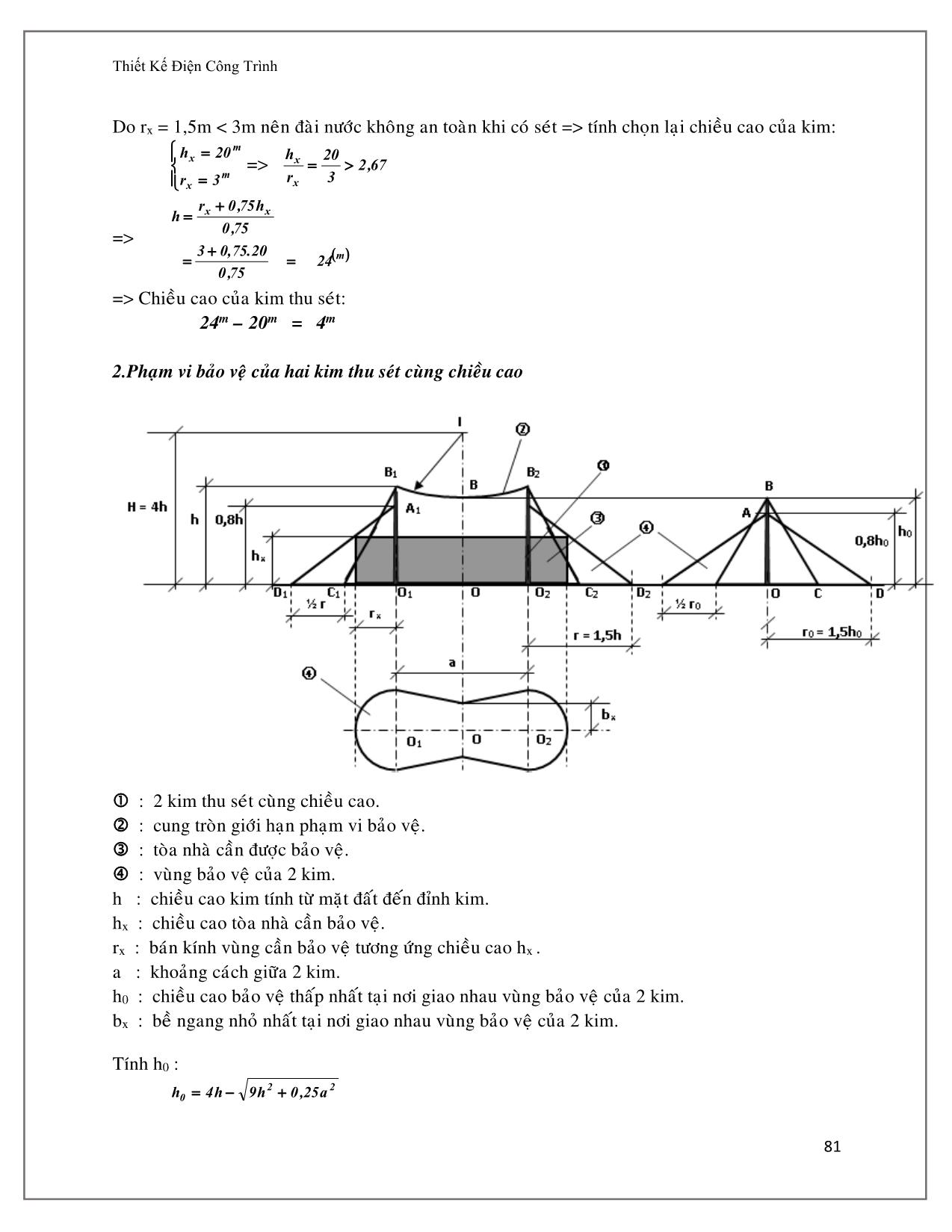 Giáo trình Thiết kế điện công trình - Chương 4: Chống sét cho các công trình xây dựng trang 3