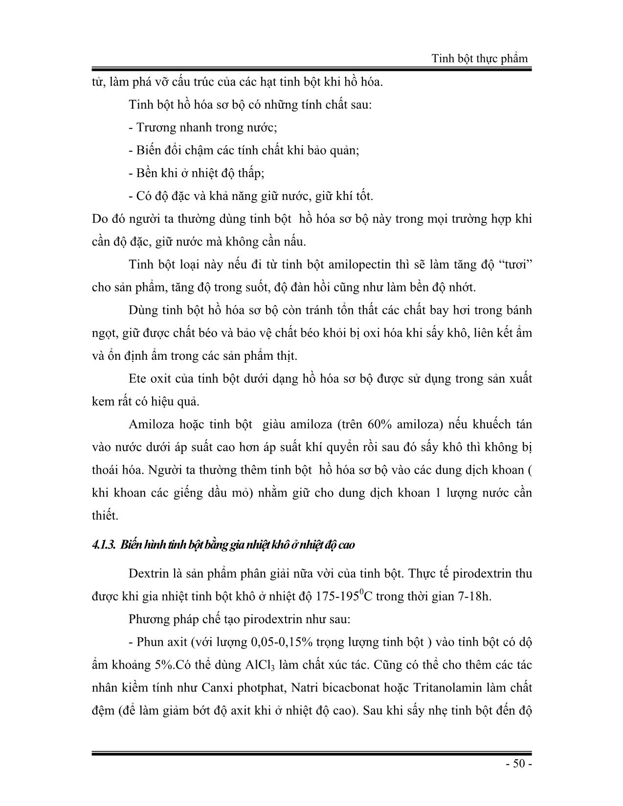 Giáo trình Tinh bột thực phẩm (Phần 2) trang 2