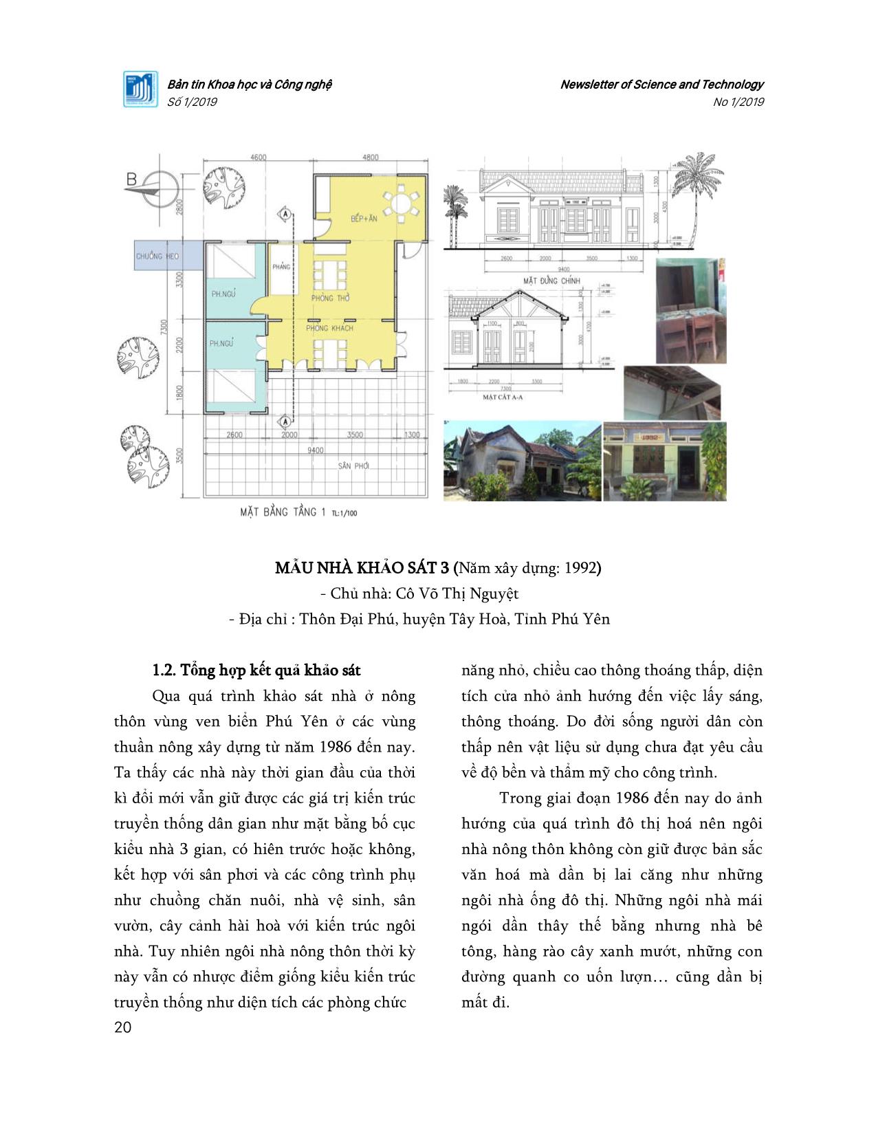 Khảo sát, đánh giá kiến trúc nhà ở nông thôn vùng ven biển Phú Yên trang 3