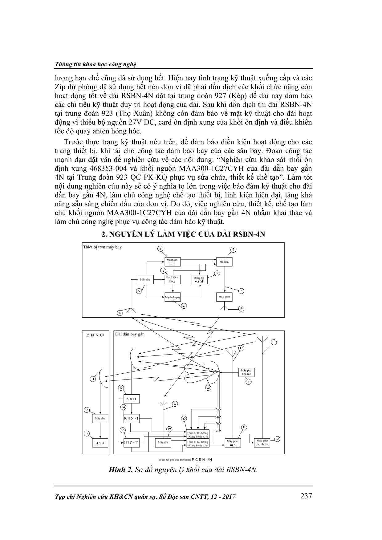 Khối nguồn 27V công suất lớn MAA300-1C27CYH trong khối xử lý trung tâm của đài dẫn bay gần 4N trang 2