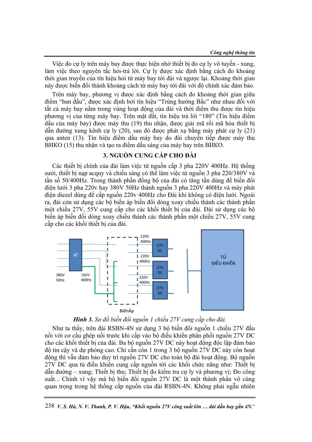 Khối nguồn 27V công suất lớn MAA300-1C27CYH trong khối xử lý trung tâm của đài dẫn bay gần 4N trang 3