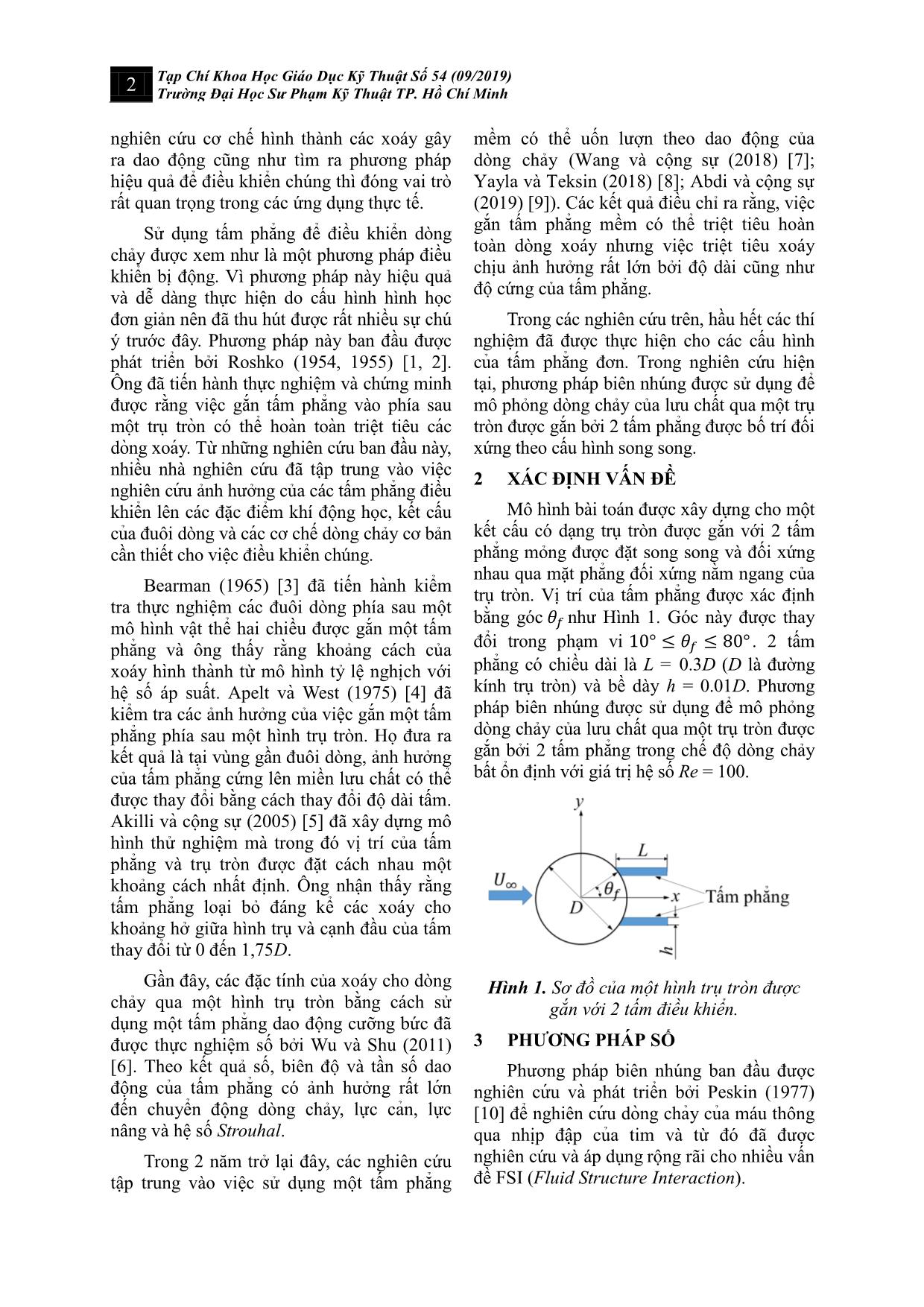 Mô phỏng số cho dòng chảy của lưu chất qua trụ tròn được gắn bởi 2 tấm phẳng trang 2
