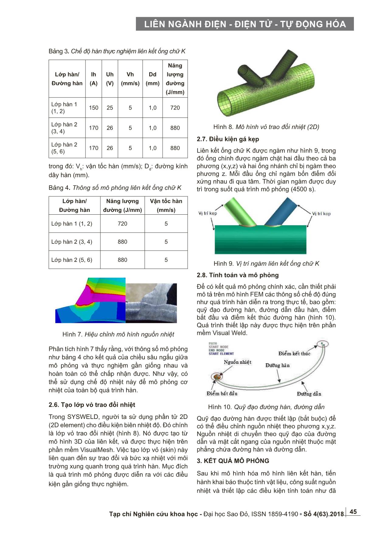 Mô phỏng trường nhiệt khi hàn liên kết ống chữ K bằng phương pháp phần tử hữu hạn trang 4