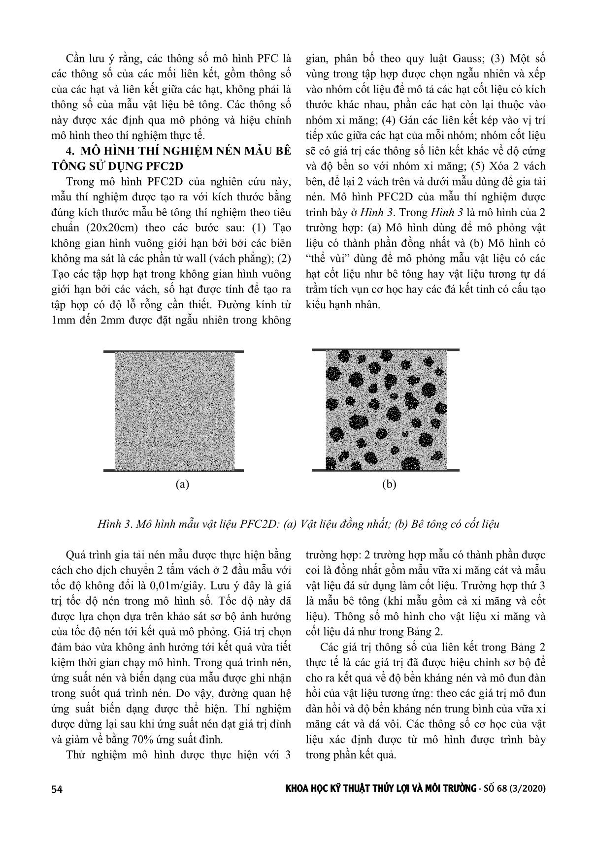 Mô phỏng ứng xử chịu nén của bê tông bằng phần mềm phần tử rời rạc PFC2D trang 4