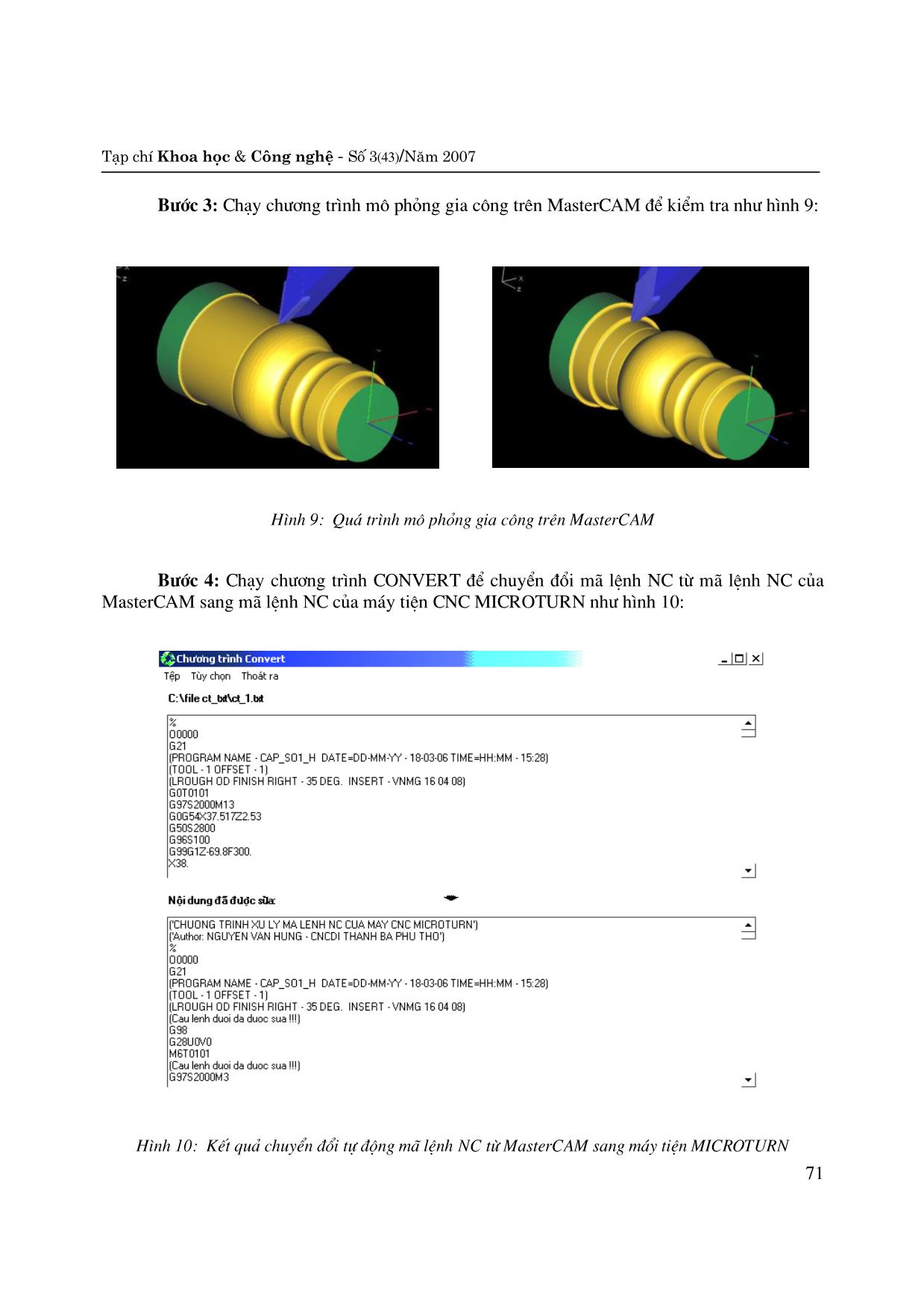 Một số kết quả nghiên cứu về khả năng kết nối Mastercam với máy tiện microturn ứng dụng gia công trục cán thép trang 5