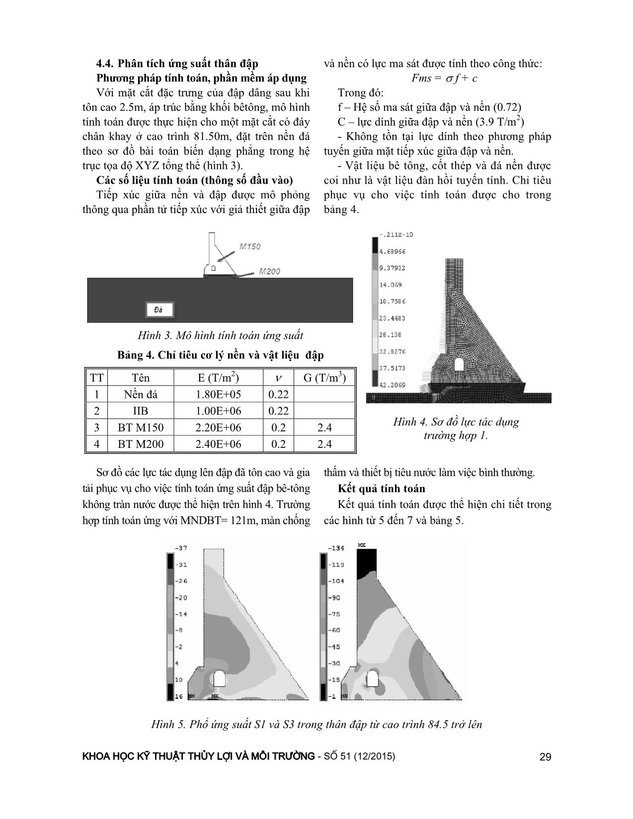 Một số vấn đề kỹ thuật khi xử lý tôn cao đập bê-tông trọng lực, áp dụng cho đập Tân Giang – Ninh Thuận trang 5
