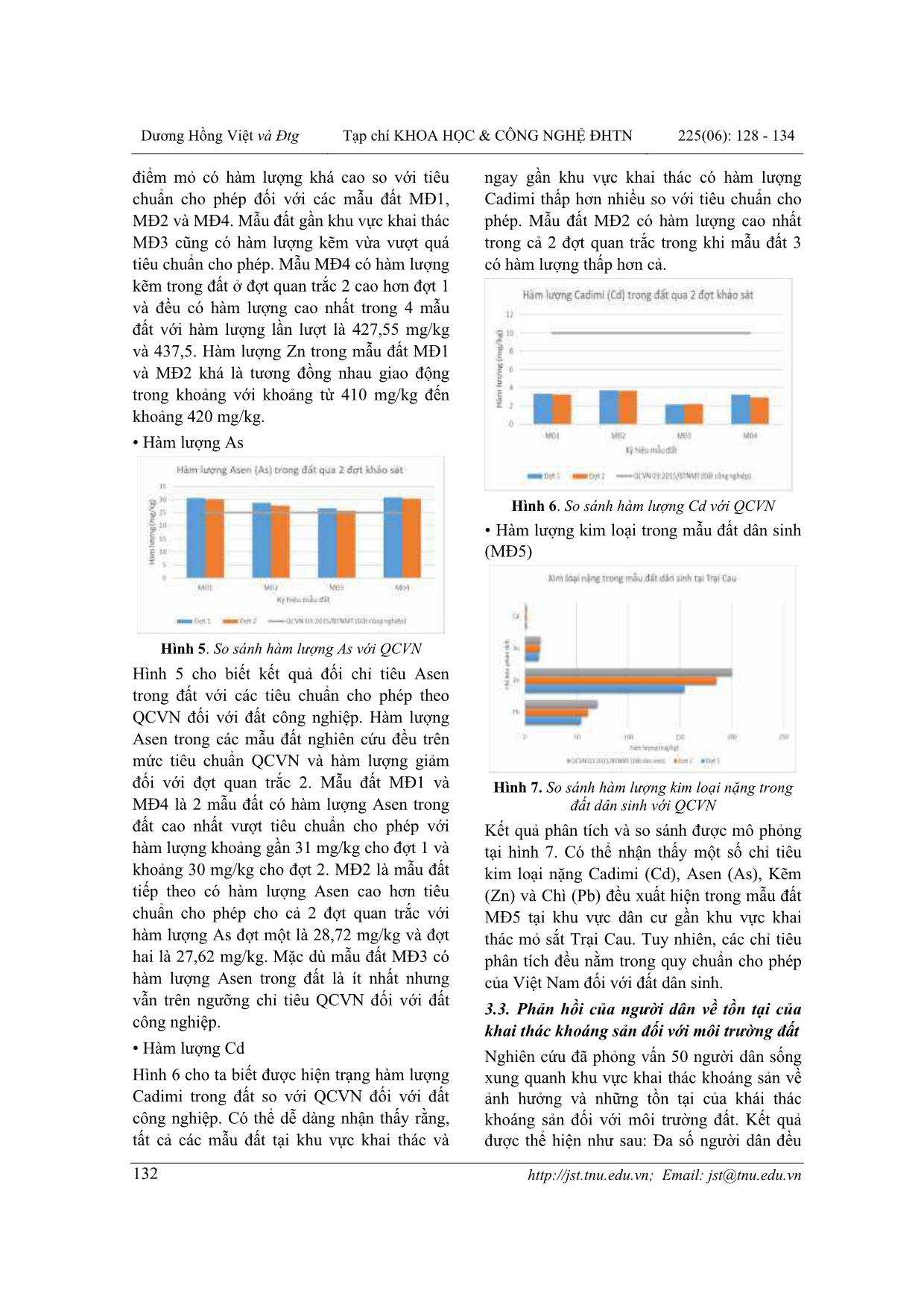 Nghiên cứu ảnh hưởng của khai thác khoáng sản tới tài nguyên đất tại thị trấn Trại Cau, huyện Đồng Hỷ, Thái Nguyên trang 5