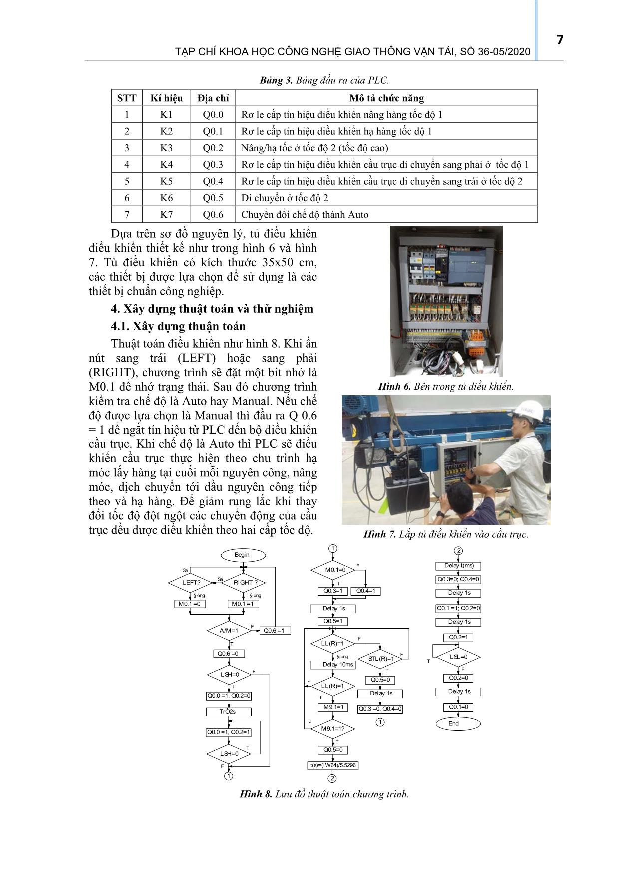 Nghiên cứu cải tiến dây chuyền vận chuyển đa cầu trục sử dụng bộ logic khả trình PLC trang 5