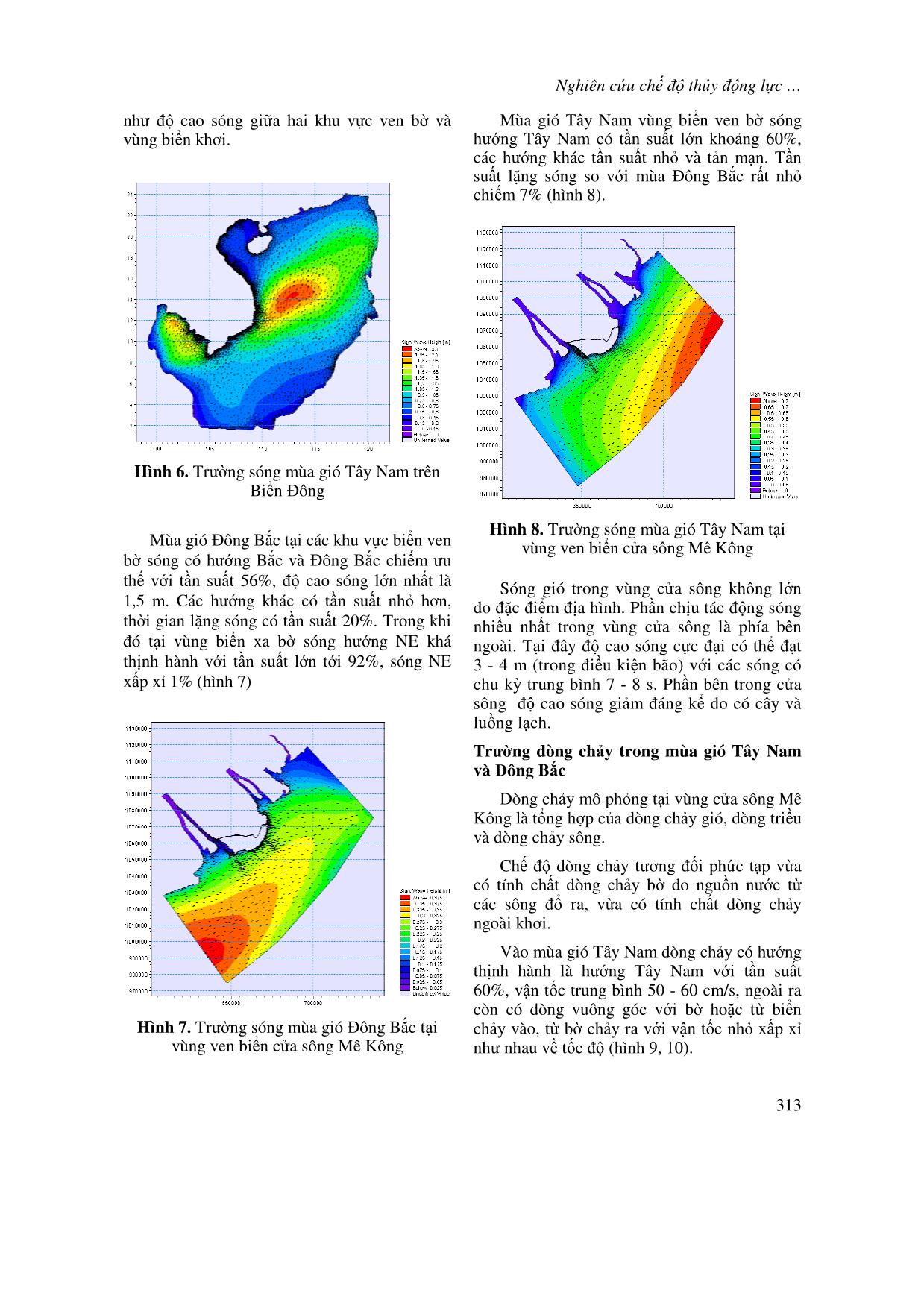 Nghiên cứu chế độ thủy động lực tại vùng biển ven bờ cửa sông Mê Kông trang 4