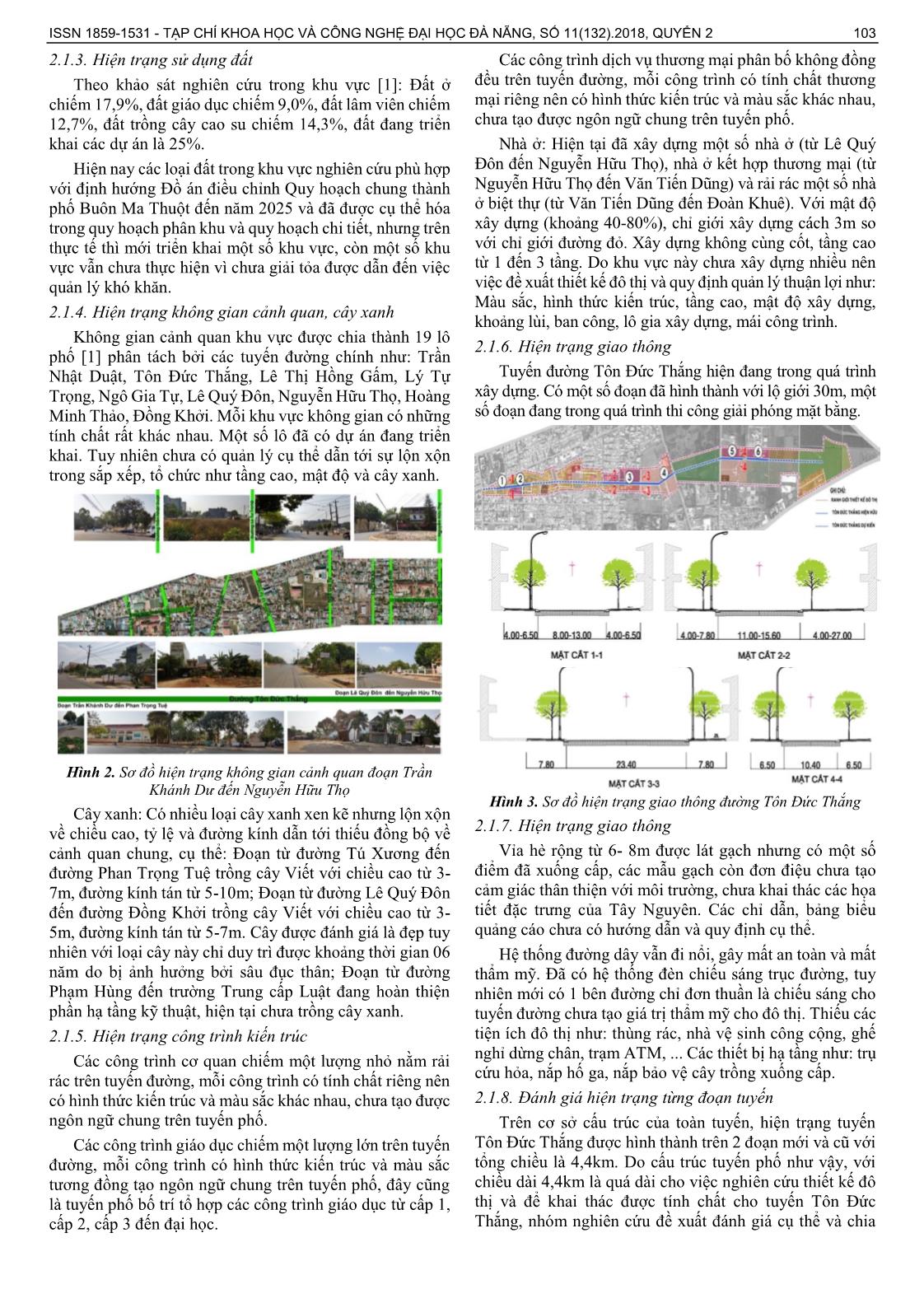 Nghiên cứu đề xuất khung thiết kế đô thị cho tuyến đường Tôn Đức Thắng thành phố Buôn Mê Thuột trang 2