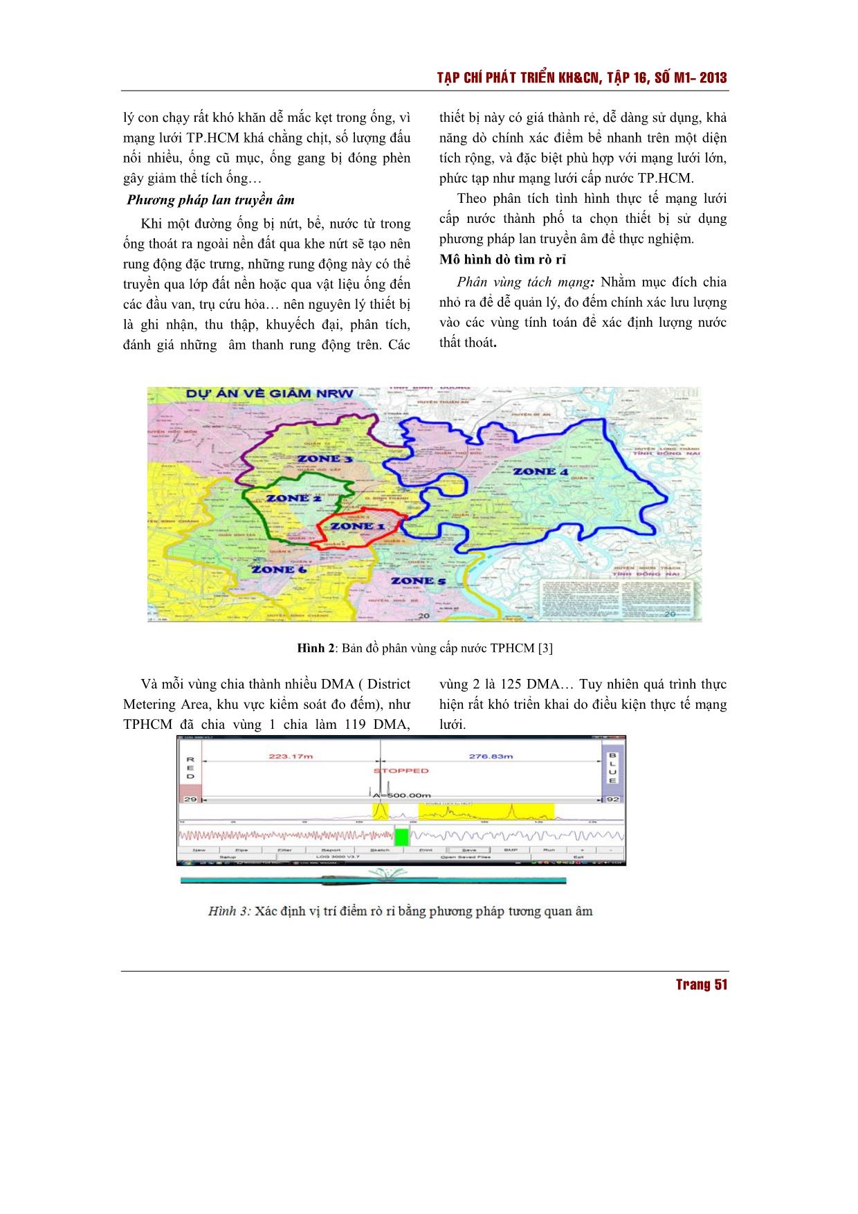 Nghiên cứu giải pháp kỹ thuật - công nghệ nhằm chống thất thoát nước cho hệ thống cung cấp nước sạch thành phố Hồ Chí Minh trang 3