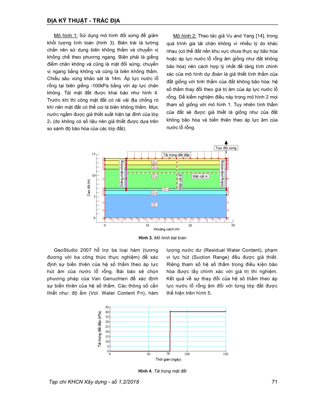 Nghiên cứu mô hình số cho bài toán giếng điểm cố kết chân không trang 4