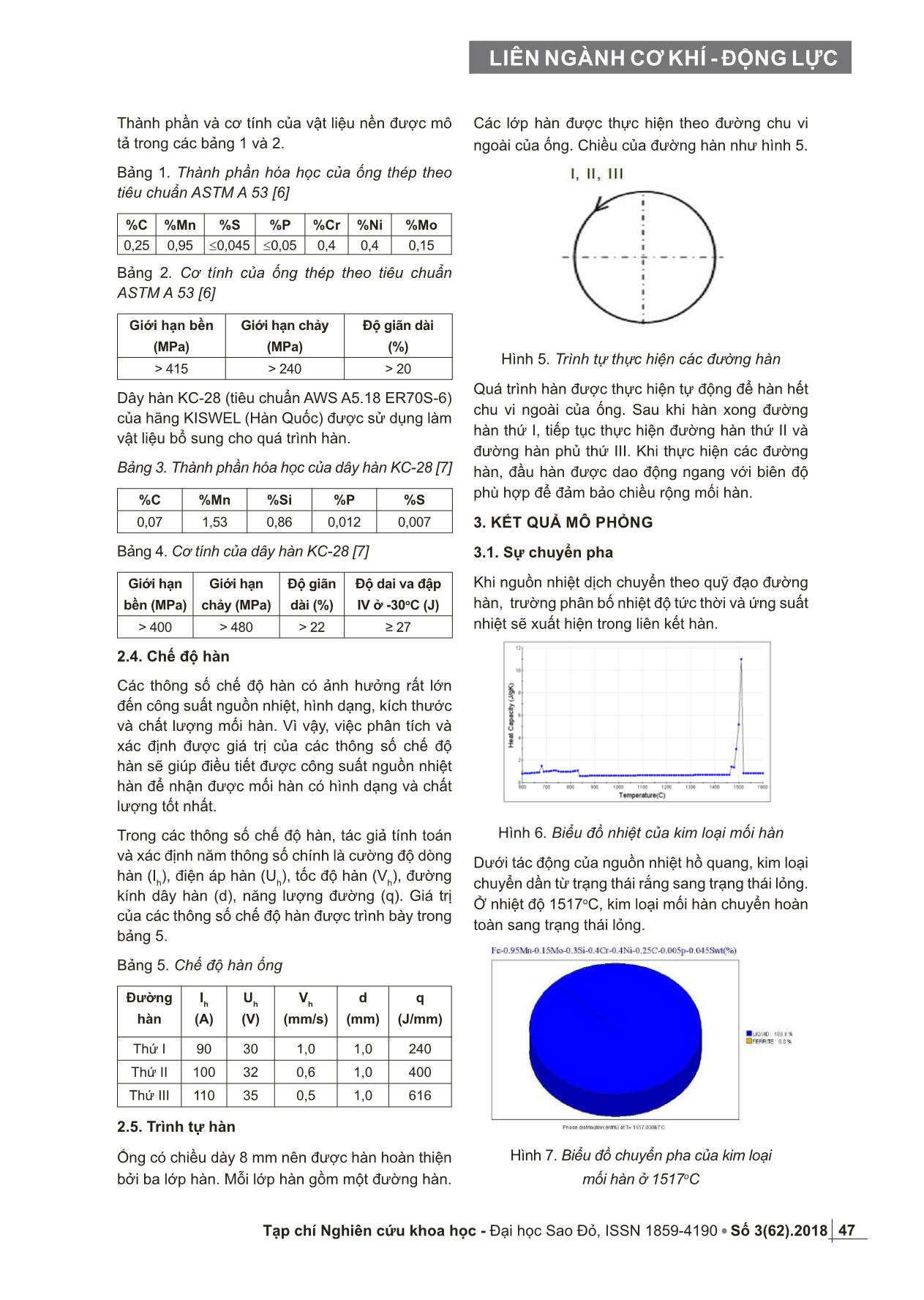 Nghiên cứu mô phỏng sự chuyển pha và trường nhiệt khi hàn ống thép A53 bằng quá trình Orbital – TIG trang 3