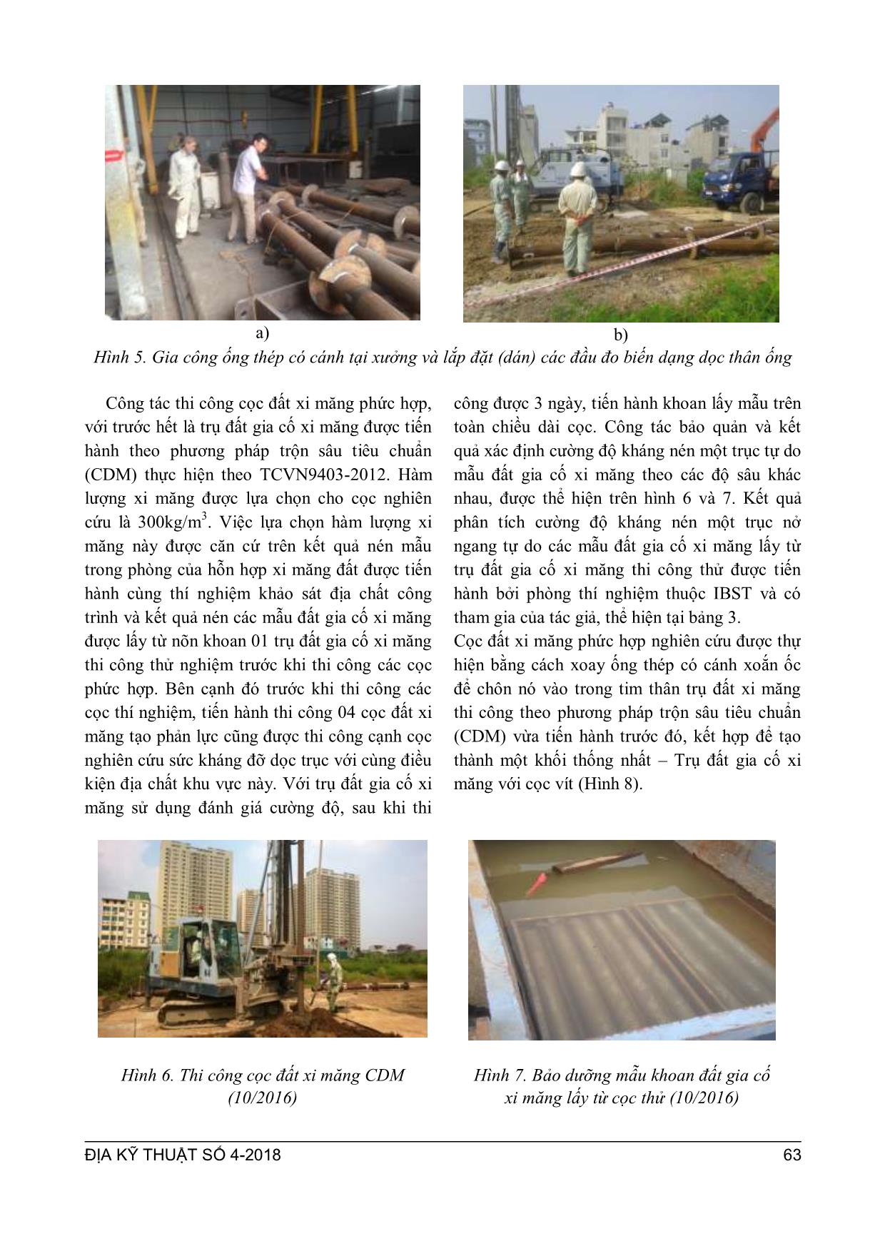 Nghiên cứu sức mang tải dọc trục của cọc phức hợp trụ đất xi măng kết hợp ống thép có cánh xoắn trang 5